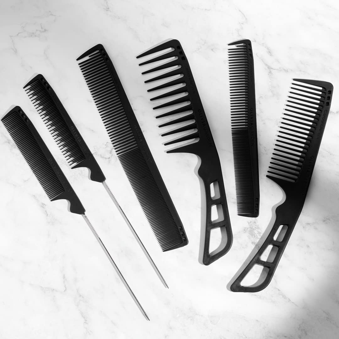 Olivia Garden CarbonLite Carbon Combs for Women and Men - Professional Hairdresser and Barber Accessories - Heat Resistant Up to 460 Degrees - Image 4