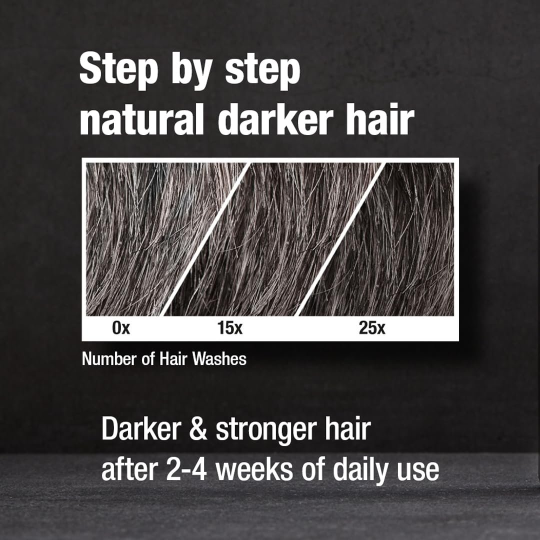 Alpecin Gray Attack Caffeine & Color Shampoo for Men 6.76 Fl Oz | Gradually Darker and Stronger Hair | Natural Looking Color Effect for Less Grays | Leaves Hair Feeling Stronger - Image 4