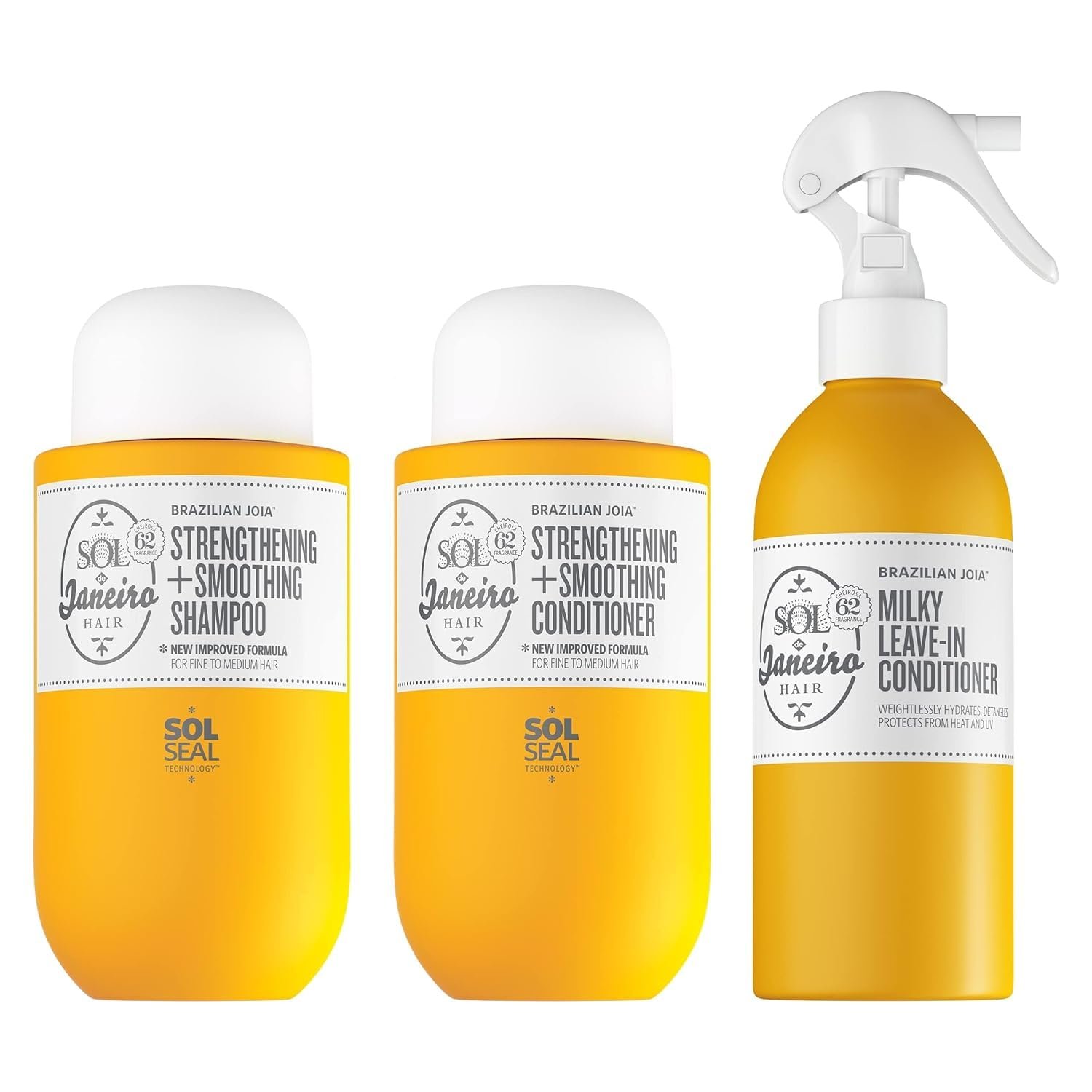 Sol de Janeiro Hair Repair Set Brazilian Joia Shampoo, Conditioner, Leave-In Conditioner Spray