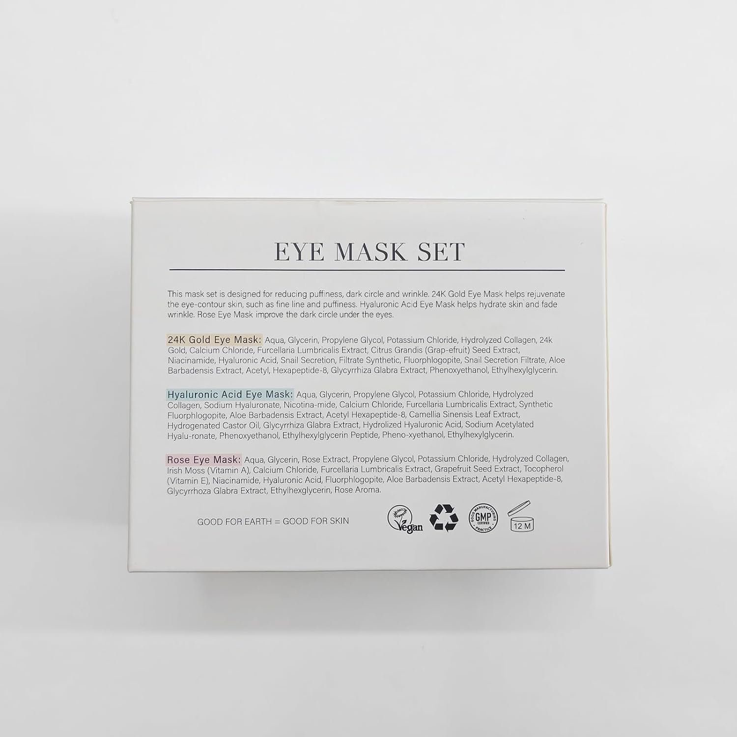 PEAUAMIE Under Eye Patches Gold and Hyaluronic Acid for puffy eyes,Rose Eye Masks for Dark Circles and Puffiness skin care Smooth Wrinkles products 30 Pairs - Image 8