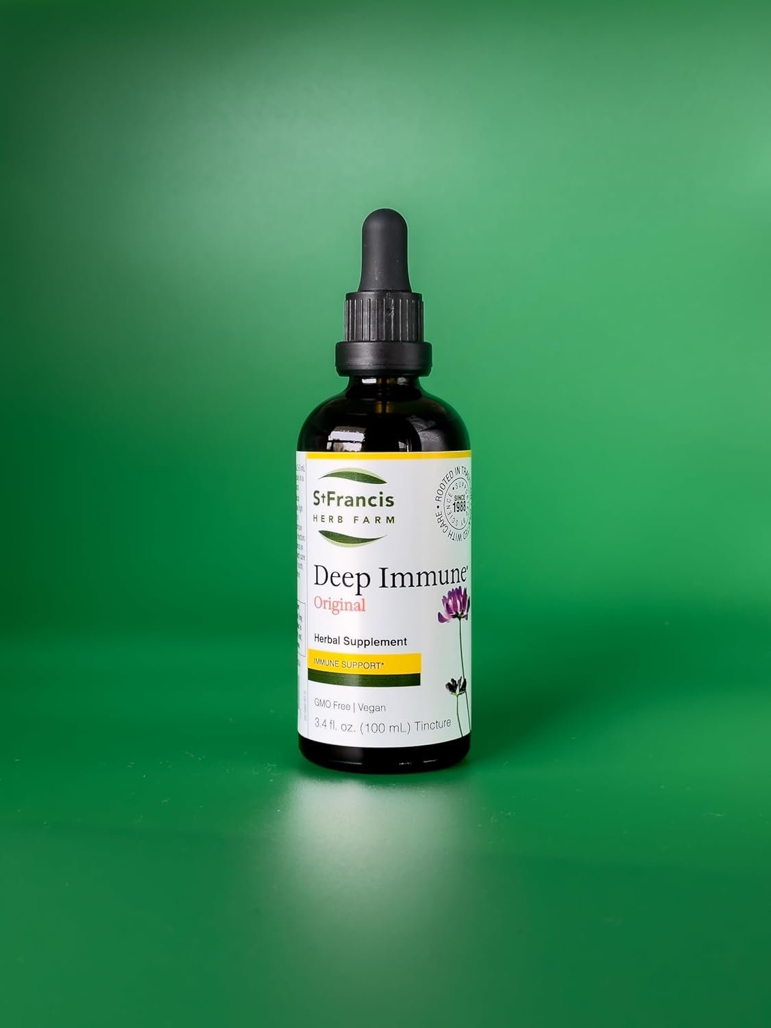 St. Francis Herb Farm Deep Immune® (3.4floz) Immune Support (1 Bottle) Organic Herbs, Vegan, Vegetarian - Image 9