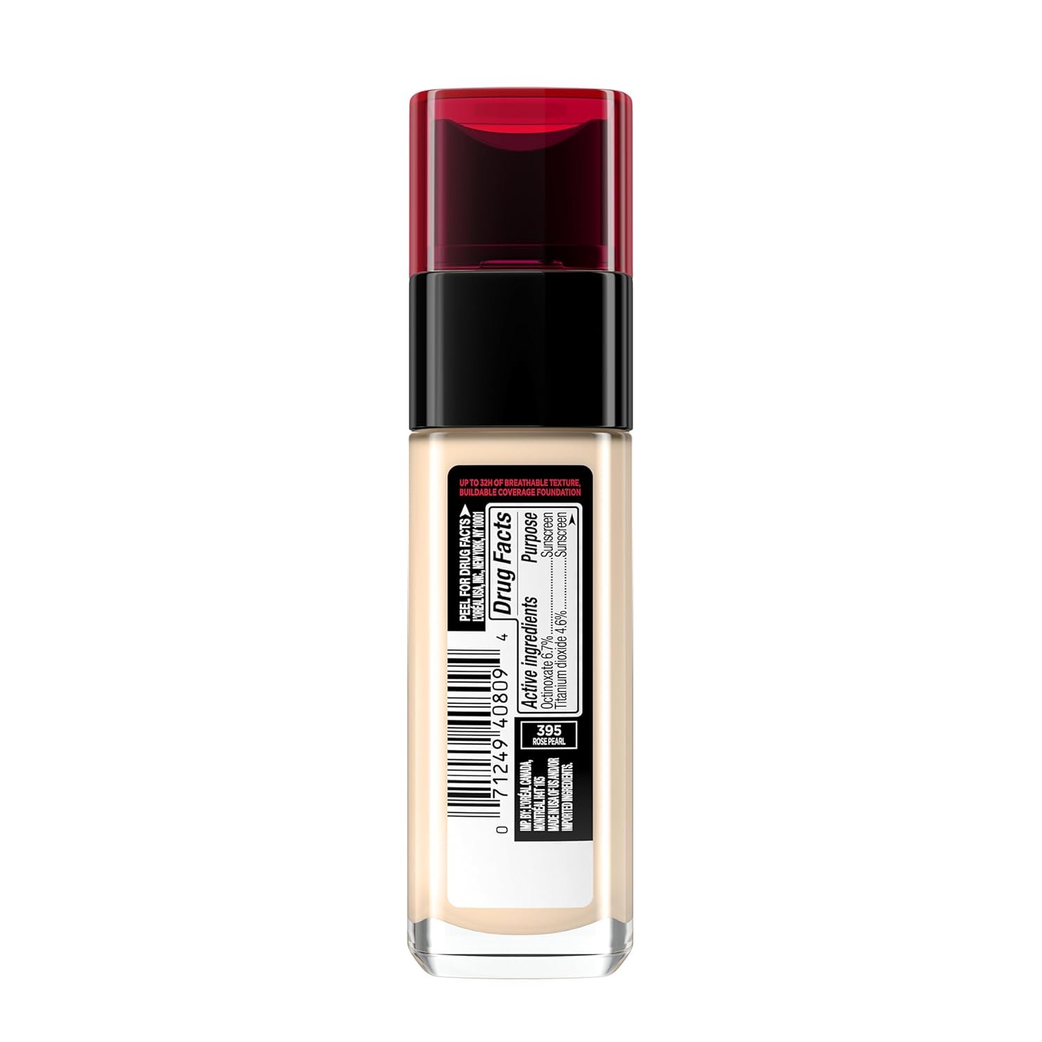 L'Oreal Paris Makeup Infallible Up to 32 Hour Fresh Wear Lightweight Foundation, 390 Rose Pearl, 1 Fl Oz, Packaging May Vary - Image 9