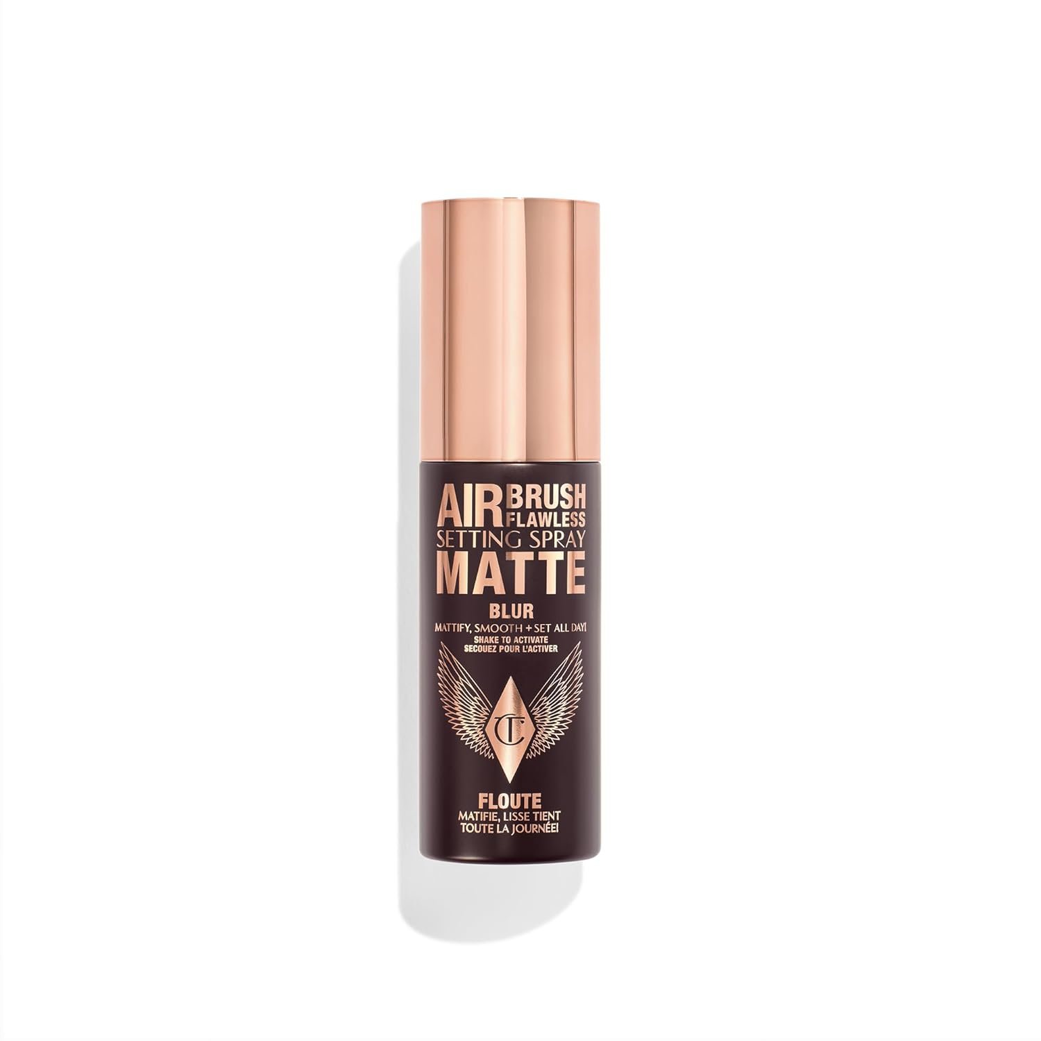 Charlotte Tilbury Airbrush Flawless Matte Setting Spray – Ultra‑Fine Mist to Prime & Set Face Makeup for Up to 16 Hours – Soothes, Blurs Pores & Calms Skin