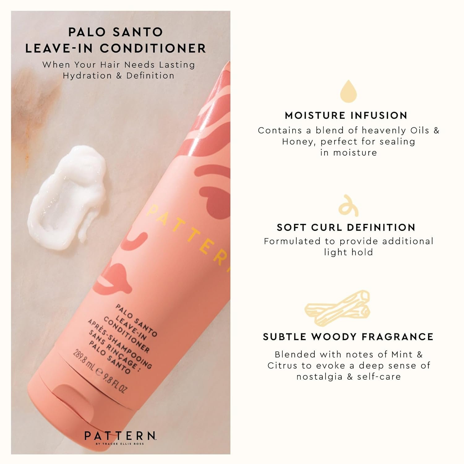 PATTERN Beauty by Tracee Ellis Ross Palo Santo Mini Kit features our Bestsellling Formulas: Palo Santo Leave-In Conditioner, Palo Santo Curl Mousse, Palo Santo Styling Cream in Mini Travel Sizes - Image 5