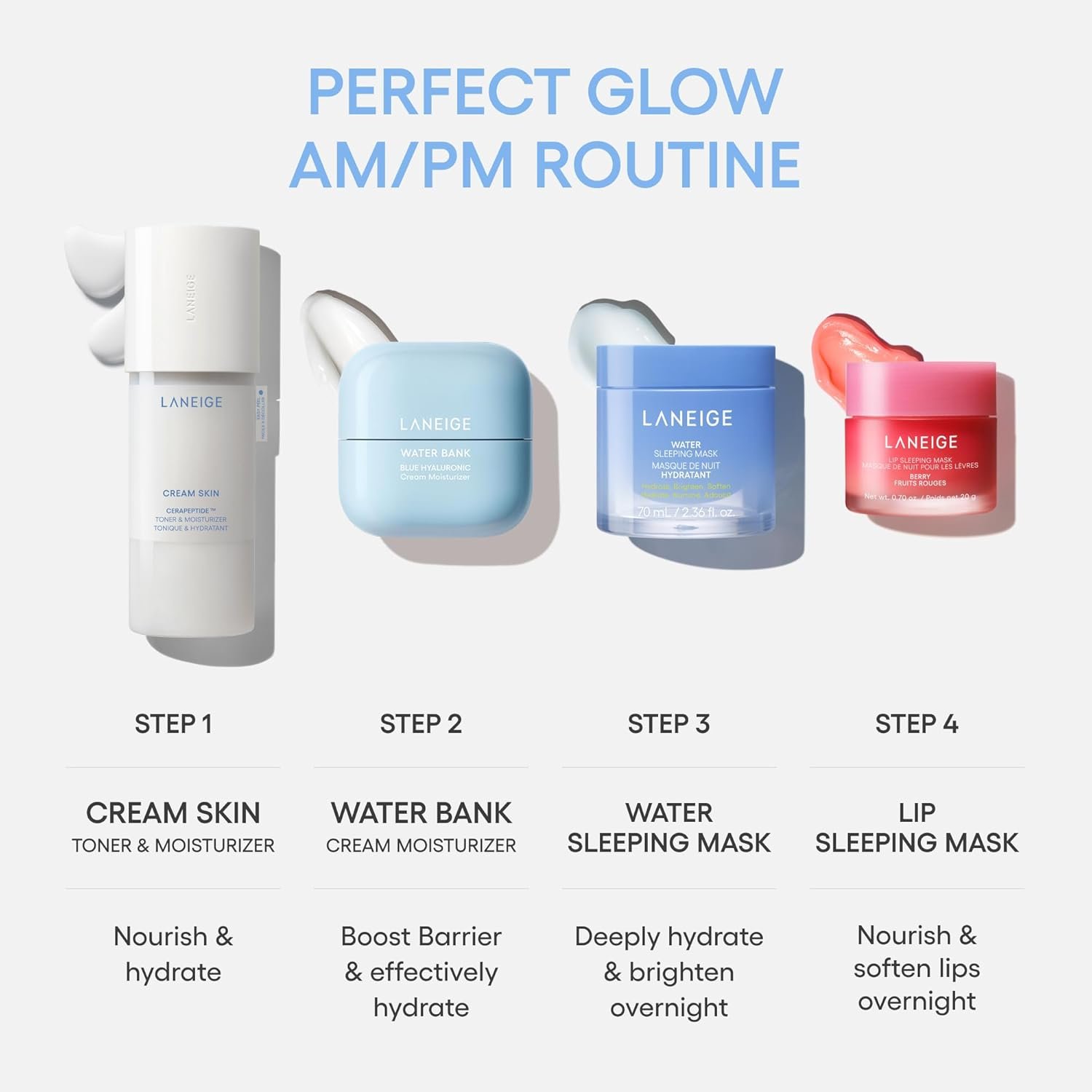 LANEIGE Water Bank Blue Hyaluronic Cream Moisturizer: Hydrating Korean Face Cream with Squalane & Ceramide for Skin Barrier Support, Dermatologist-Tested - Image 12