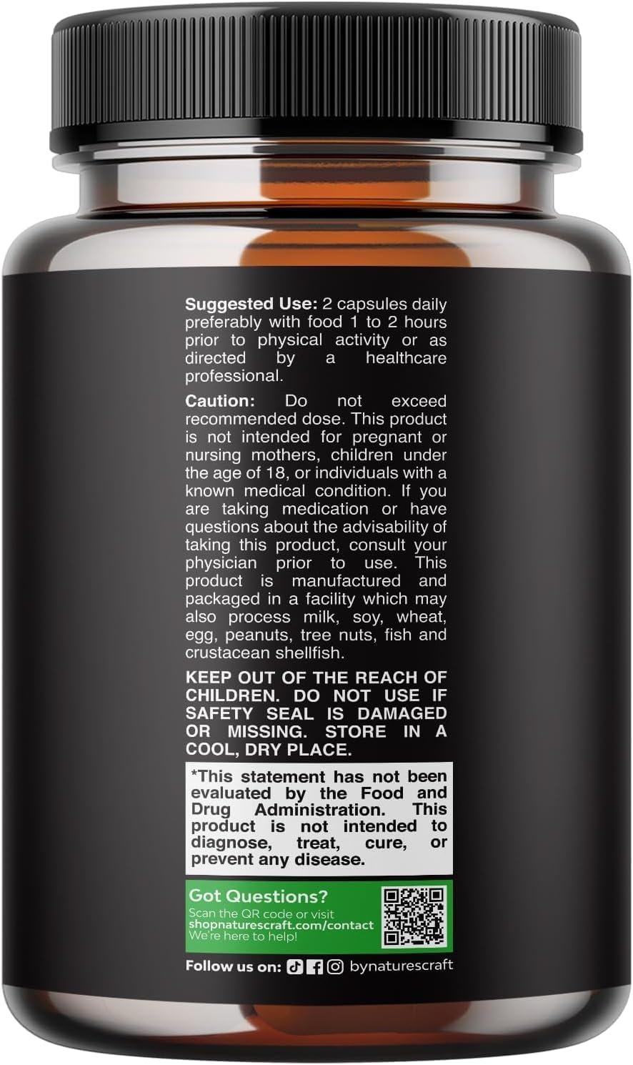 Horny Goat Weed for Men - Extra Strength Male Supplement with Black Maca Root, Tongkat Ali, Saw Palmetto & Panax Ginseng Extract for Stamina & Energy - 60 Count - Image 2