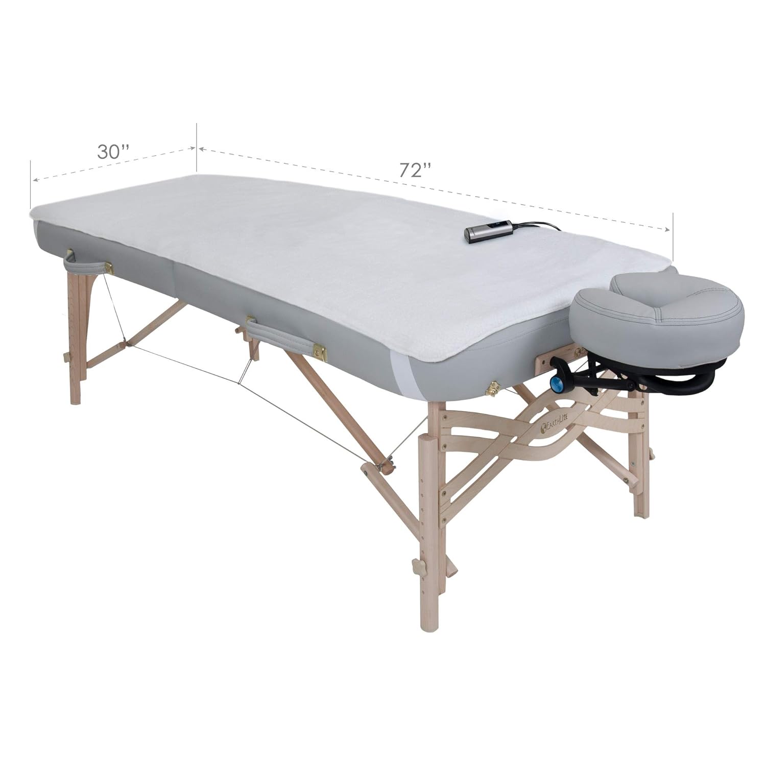 EARTHLITE Massage Table Warmer & Fleece Pad (2in1), ETL Certified, 3 Heat Settings, 13ft Cord/Heating Pad / 1 Year Replacement Guarantee - Image 10