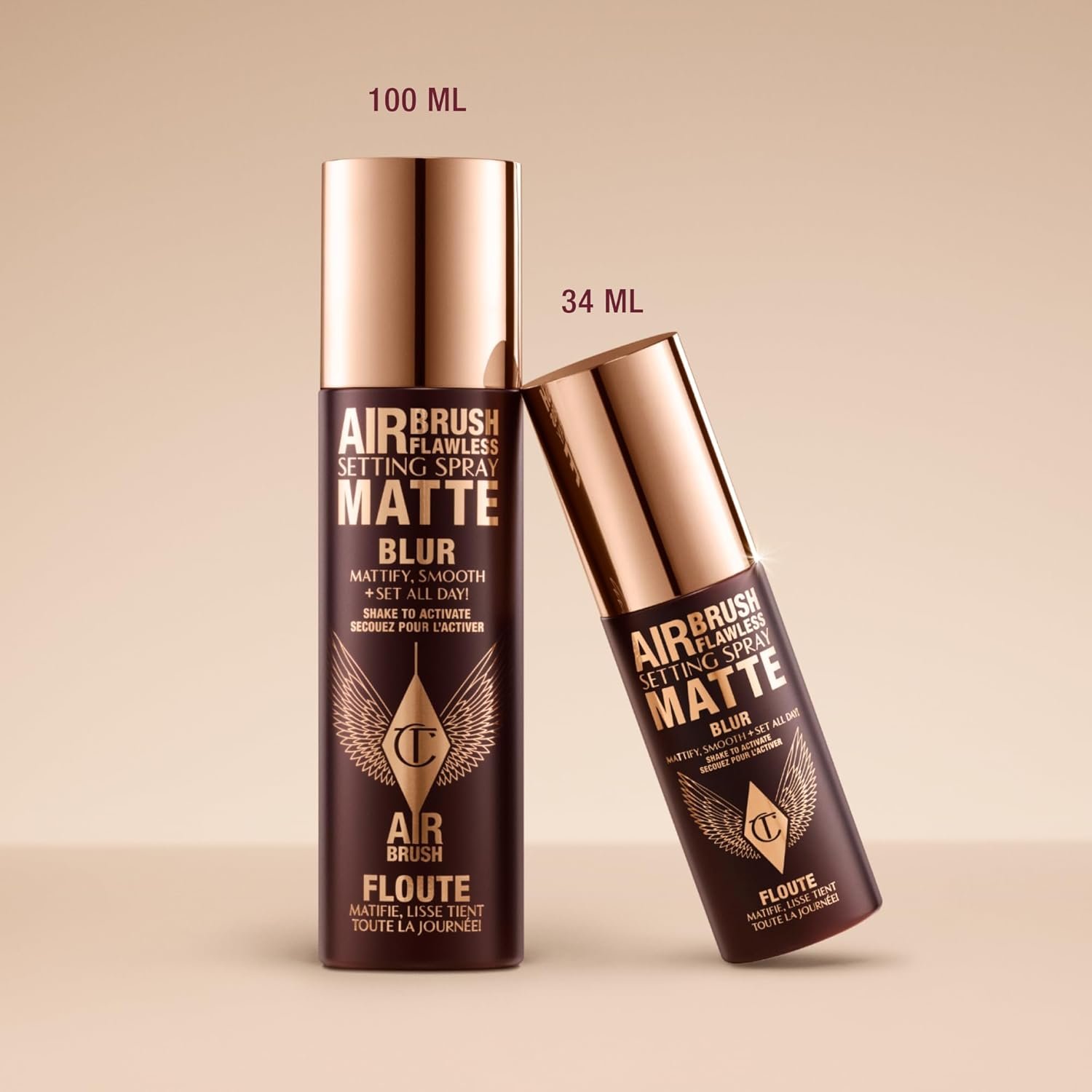 Charlotte Tilbury Airbrush Flawless Matte Setting Spray – Ultra‑Fine Mist to Prime & Set Face Makeup for Up to 16 Hours – Soothes, Blurs Pores & Calms Skin - Image 10