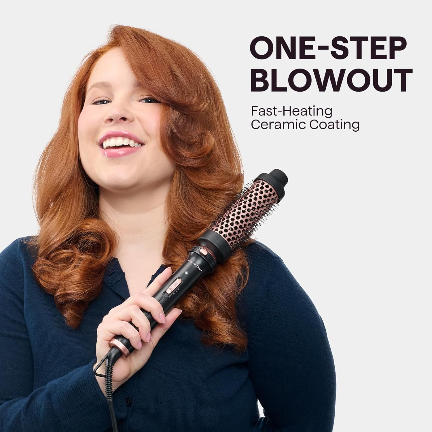 Wavytalk 5 in 1 Curling Iron,Curling Wand Set with Curling Brush and 4 Interchangeable Ceramic Curling Wand(0.5”-1.25”),Instant Heat Up,Include Heat Protective Glove & 2 Clips (Pink) - Image 5