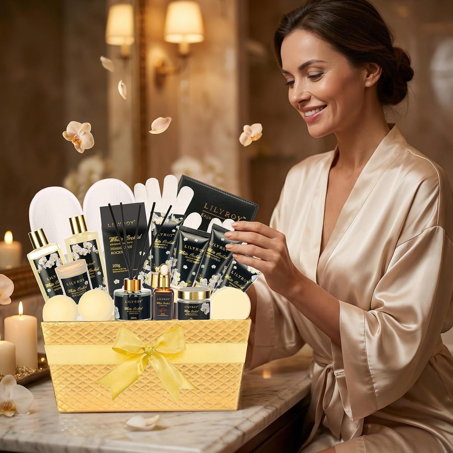 Mothers Day Gifts for Women - 18-Piece Luxurious Spa Gift Set, Premium Bath Collection | Fathers Day, Valentines Day Gift, Birthday Gifts, Christmas, All Occasion Ultimate Holiday Gift - Image 3
