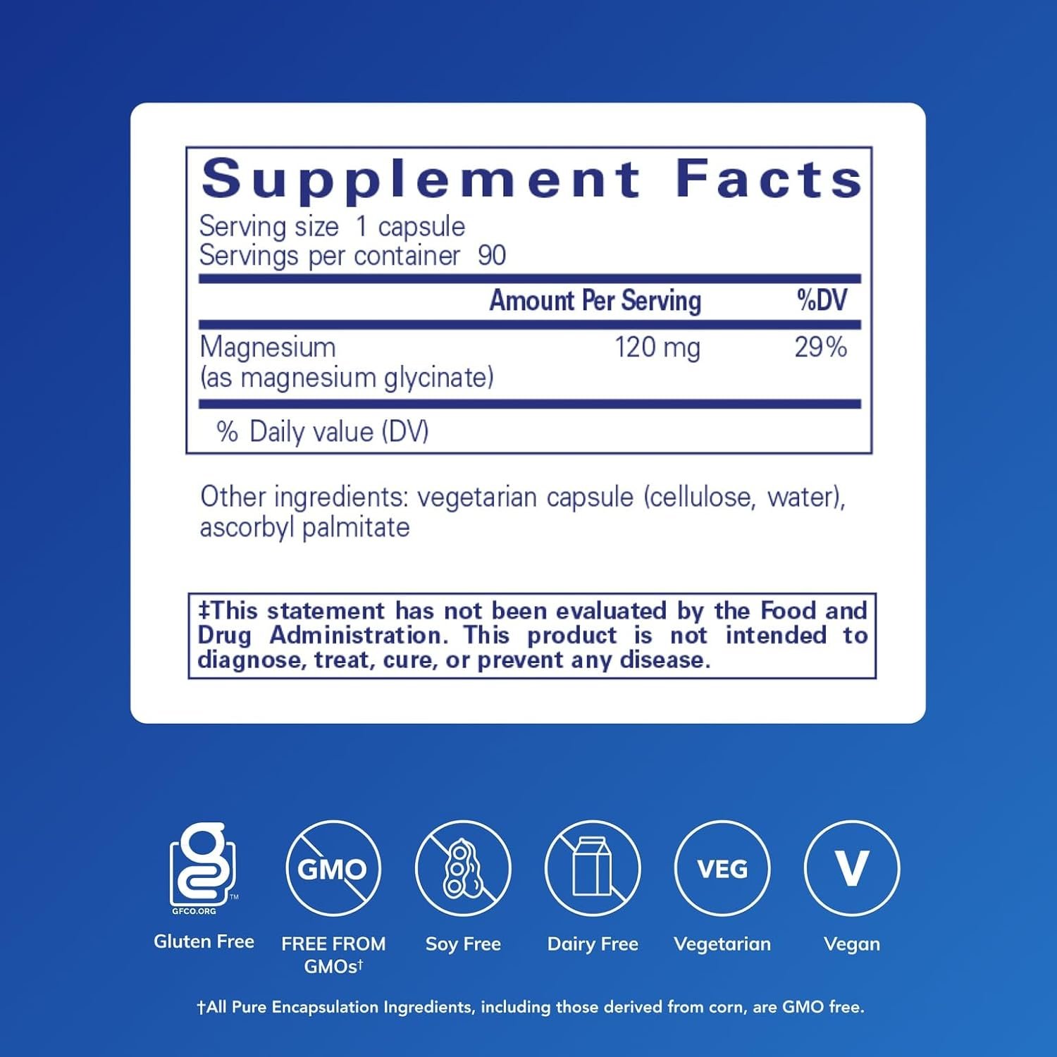 Pure Encapsulations Magnesium (Glycinate) - Supplement to Support Stress Relief, Sleep, Heart Health, Nerves, Muscles, and Metabolism* - with Magnesium Glycinate - 90 Capsules - Image 2