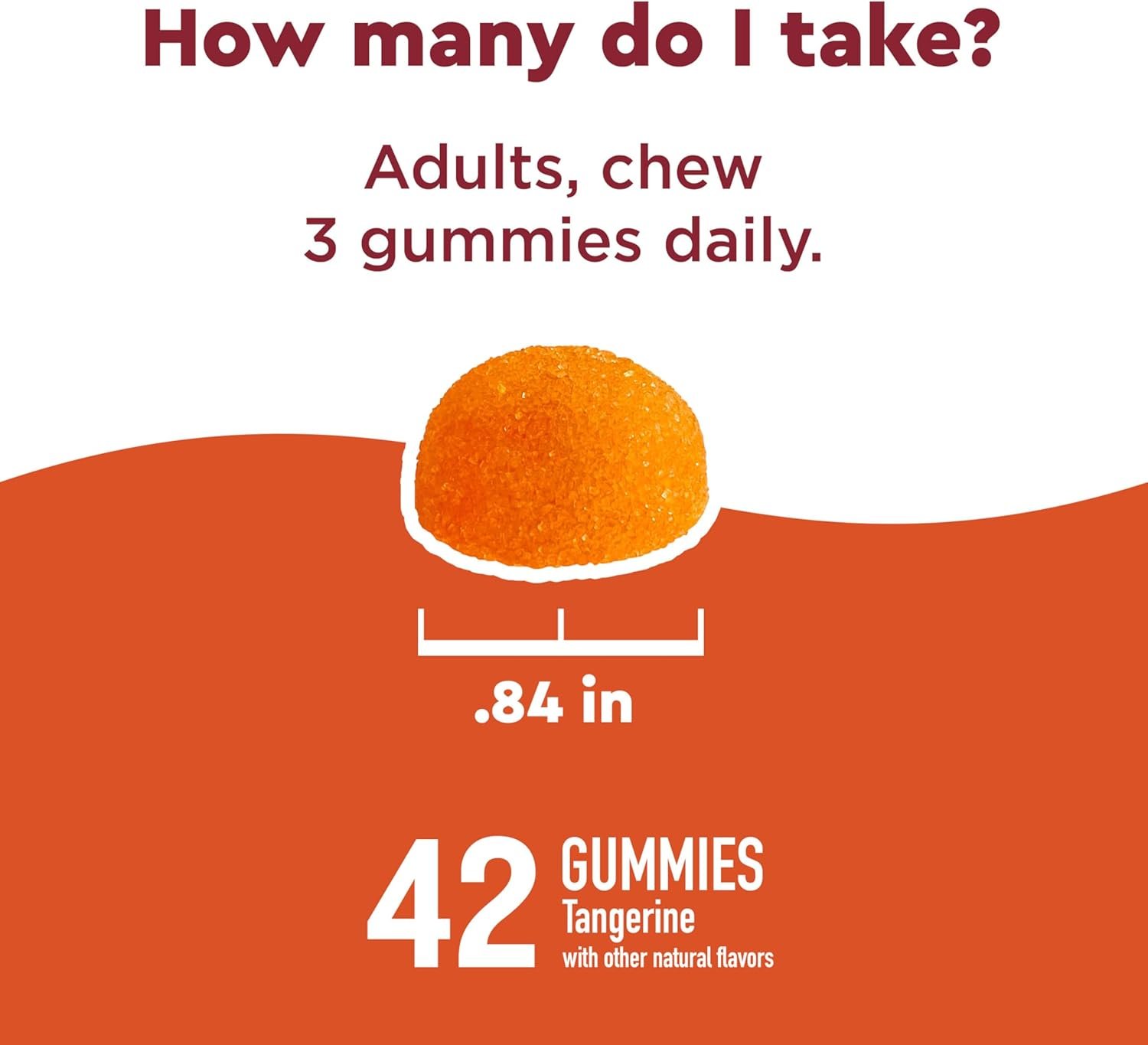 Nature Made Wellblends ImmuneMAX Gummies, Vitamin C, Zinc, and Vitamin D3, Immune Support Supplement, 42 Tangerine Flavor Gummies - Image 5