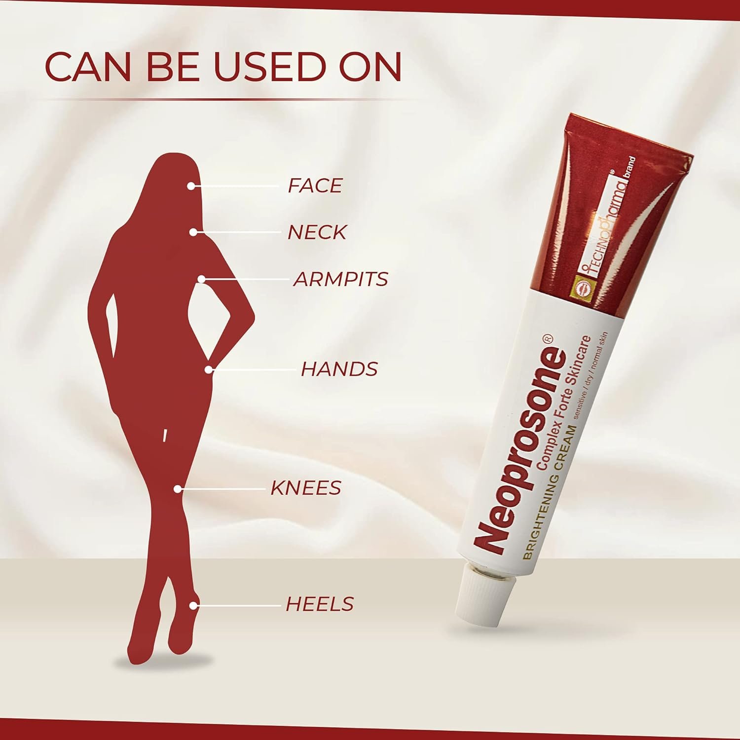 Neoprosone, Skin Brightening Cream | 1.7 Fl oz / 50 ml | Fade Dark Spots on: Face, Elbows, Knees, Body | with Alpha Arbutin, Lactic Acid, Castor Oil - Image 4