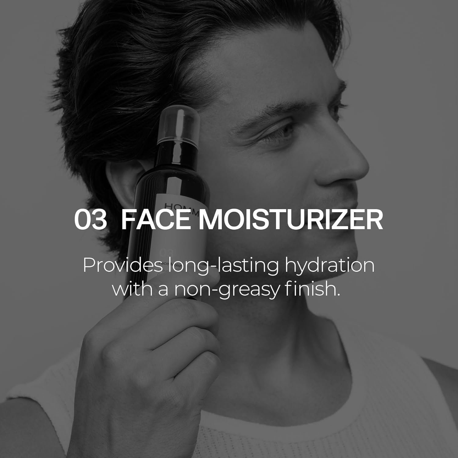 HommeFace Men’s Daily Trio 3-Step Daily Routine Set with Face Wash, Herbal Spray Toner & Moisturizer - Korean Skincare Technology with CICA, Tea Tree Leaf & Witch Hazel Extracts, for All Skin Types - Image 5