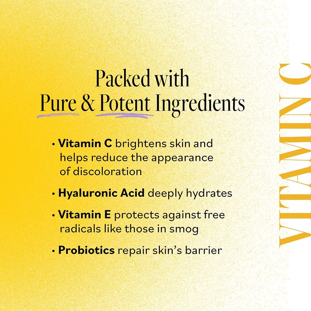 DERMA E Vitamin C Concentrated Serum, 2 Oz, with Hyaluronic Acid, Vitamin E & Aloe, All Natural, Antioxidant-Rich Concentrated Formula, Hydrating & Brightening Vitamin C Face Serum - Image 5