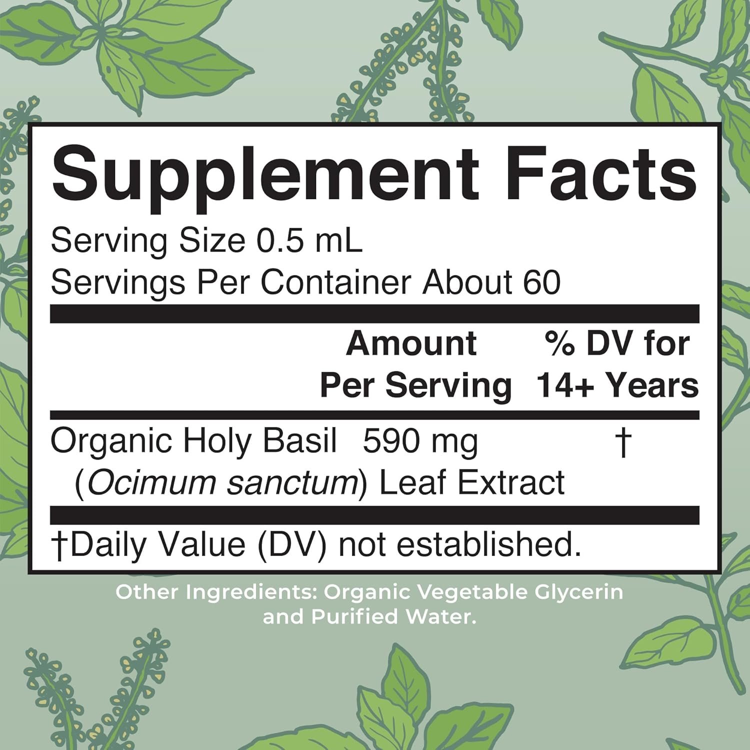 MARYRUTH'S Organics Holy Basil Sugar Free | Tulsi Holy Basil Herbal Liquid Drops | Antioxidant | Cognitive Function | Digestive Support | Energy Levels | Vegan | Non-GMO | 1 Fl Oz - Image 2