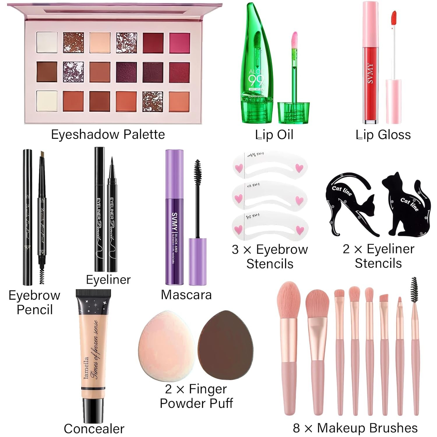 Makeup Set for Women, Makeup Full Kit for Beginners & Professionals, Travel Makeup Kit for Teens & Adults, Make up Set for Girls, Eyeshadow Palette, Lip Gloss, Face Make up - Image 2