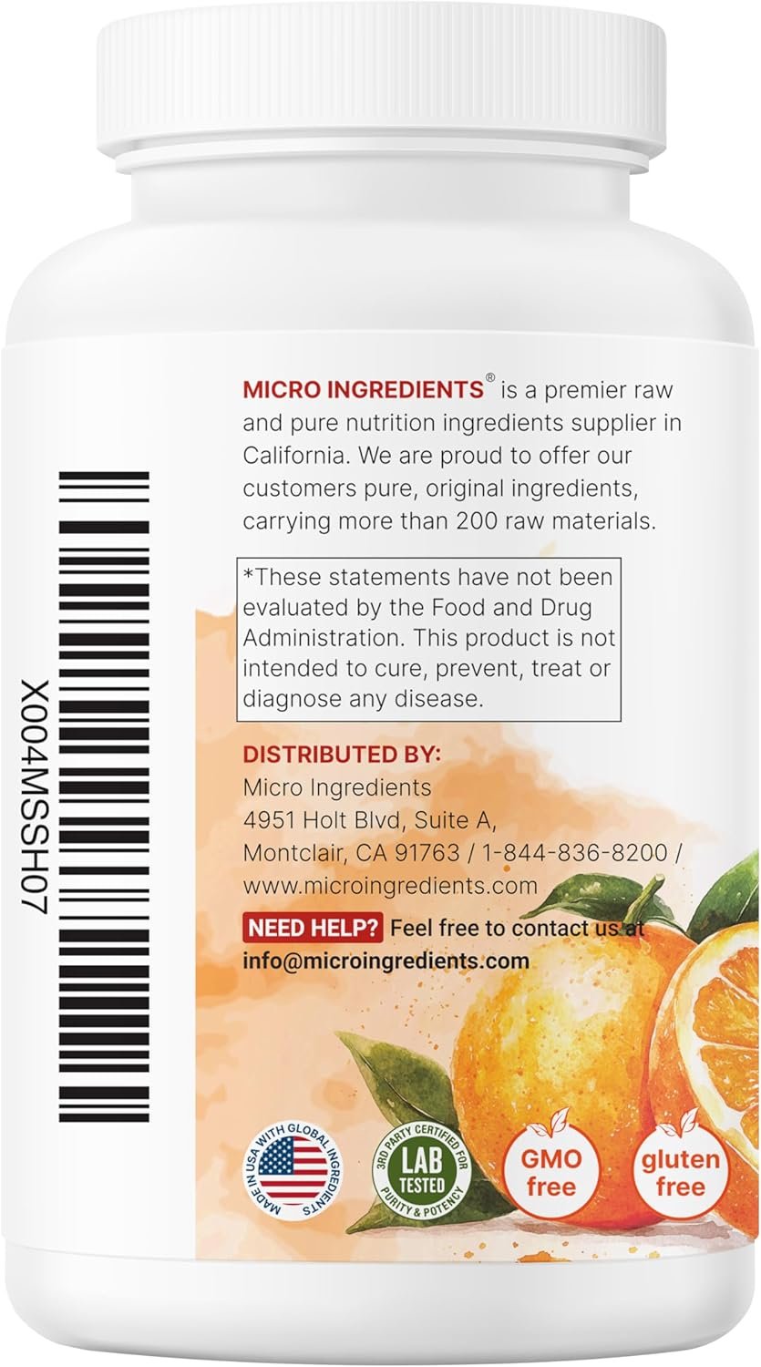 Pure Vitamin C 2,000mg, 240 Veggie Capsules | Highly Bioavailable Fat & Water Soluble Forms | Max Potency | Antioxidant & Immune Support Supplement | Easily Absorbed, Non-GMO, Filler Free - Image 8