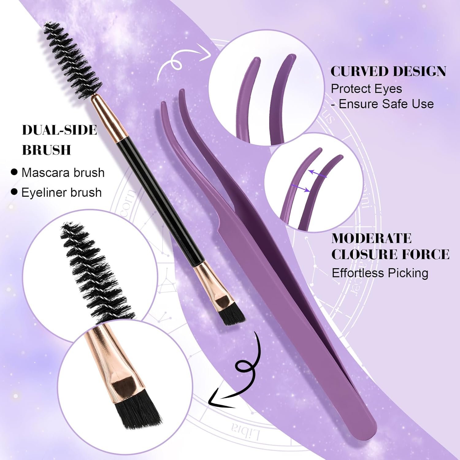 B&Q Flaunt Lash Clusters Kit D-Curl Flora Eyelash Clusters 8-18mm Cluster Eyelash Extension Wet Look Wispy Cluster Lashes Lengthlock All-in-One Eyelashs Extension Kit for Medium Dramatic(Flaunt Kit) - Image 5