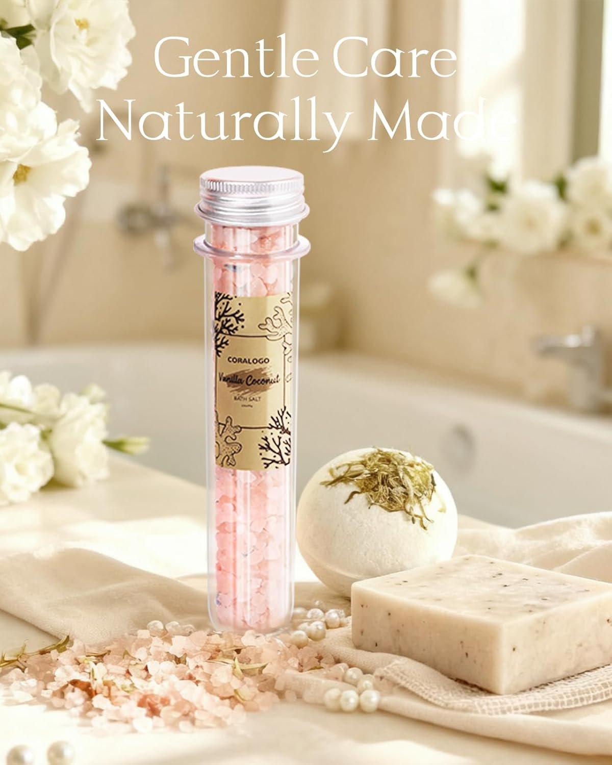 Natural Spa Gift Baskets - Mothers Day Gifts Natural Pampering Spa Set, Self-Care Get Well Soon Basket, Thank You Gifts, Unique 11pcs Gift Set for Women Wife Mom Her Birthday - Image 3