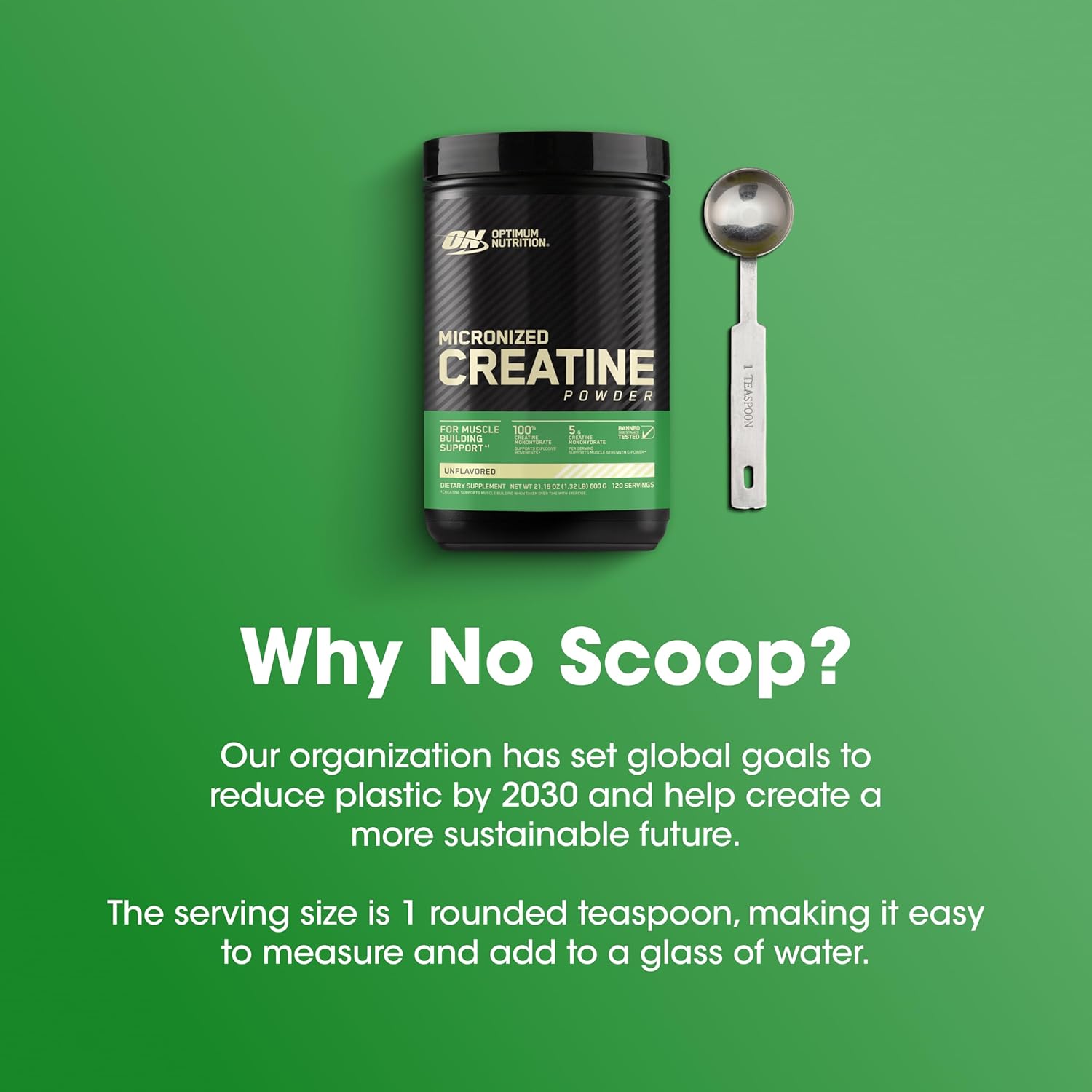Optimum Nutrition Micronized Creatine Monohydrate Powder, Unflavored, 120 Servings, 600 Grams (Packaging May Vary) - Image 6