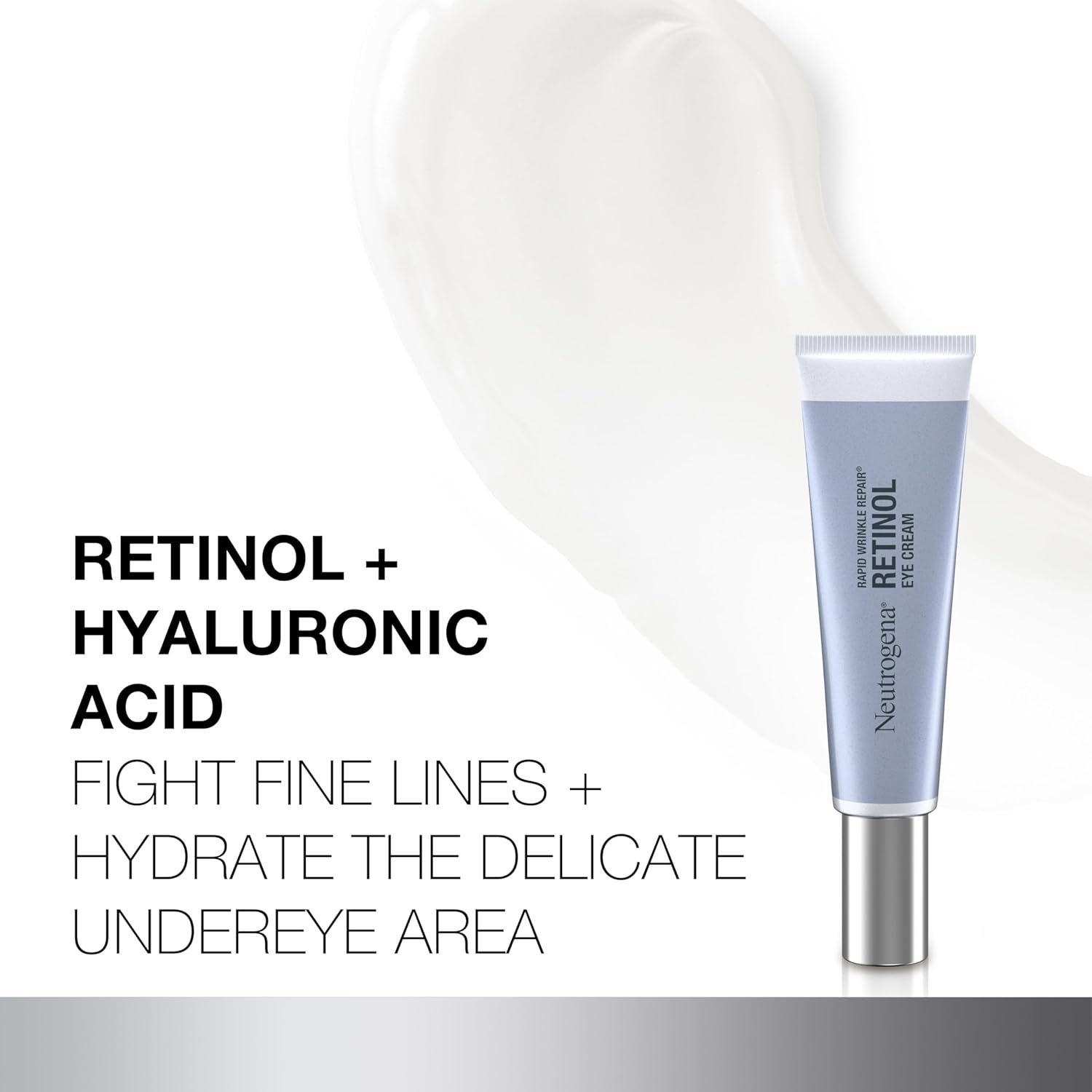 Neutrogena Rapid Wrinkle Repair Retinol Eye Cream for Dark Circles, Daily Anti-Aging Under Eye Cream with Retinol & Hyaluronic Acid to Fight Fine Lines, Wrinkles, & Dark Spots, 0.5 fl. oz - Image 4