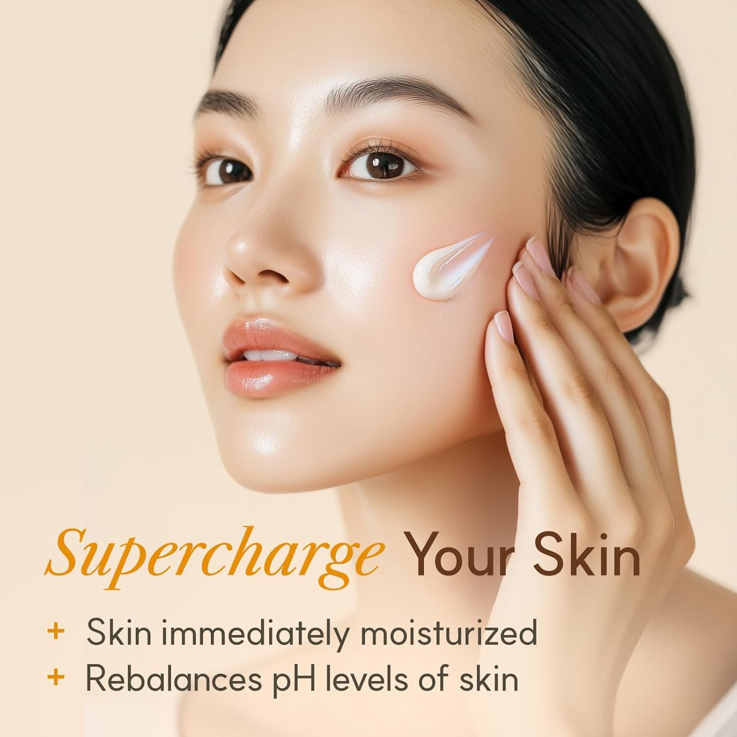 The Face Shop Rice Ceramide Cream, Hydrating Face Moisturizer, for Dry & Combination Skin, Lightweight, Fast-absorbing, 1.69 fl. oz. - Image 3