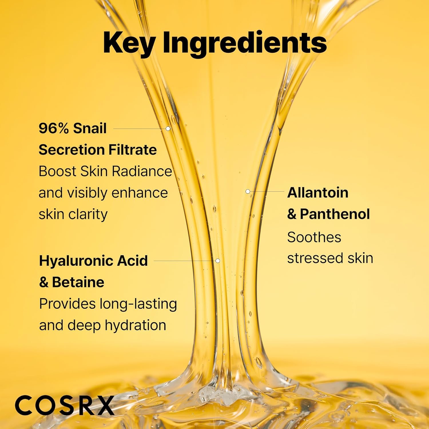 COSRX Snail Mucin 96% Repairing Serum, Hydrating Serum for Face with Snail Secretion Filtrate for Dull Skin & Fine Lines, 100ml, Korean Skin Care - Image 4
