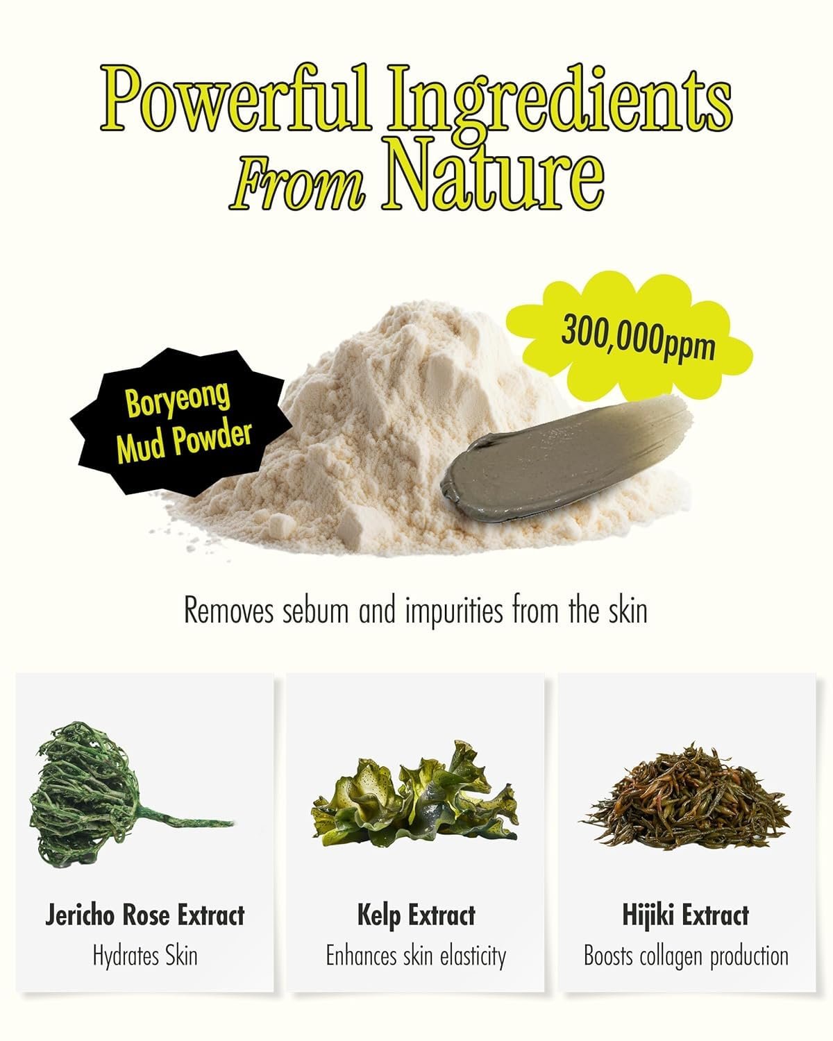 BRMUD Relief Mud Mask | Celeb's Choice Mud Mask - Body Mud Hydrating & Moisturizing Deep Pore Cleanser Face & Body Mask w/ 91.8% Nature-Derived Ingredients - K Beauty Body Mud (3.72 fl oz) - Image 4