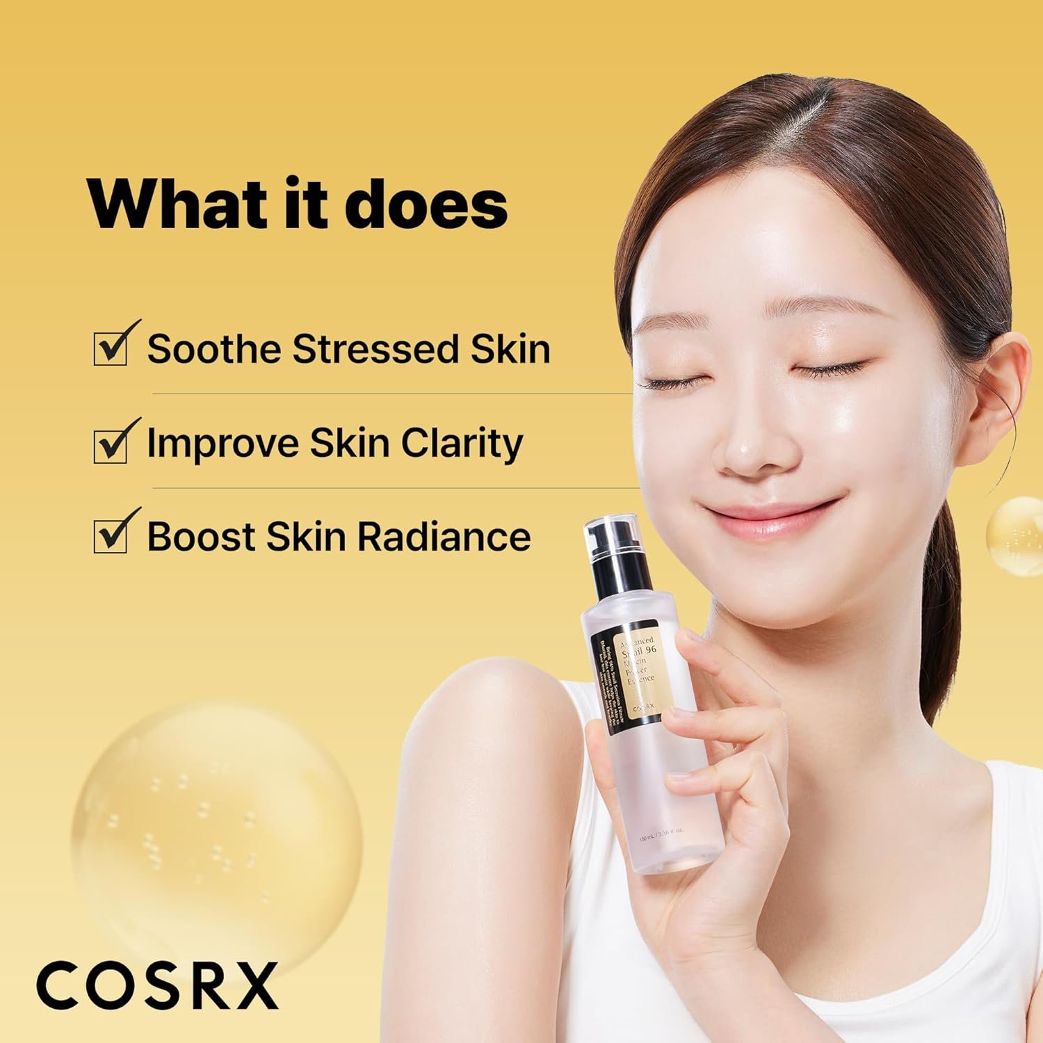 COSRX Snail Mucin 96% Repairing Serum, Hydrating Serum for Face with Snail Secretion Filtrate for Dull Skin & Fine Lines, 100ml, Korean Skin Care - Image 5