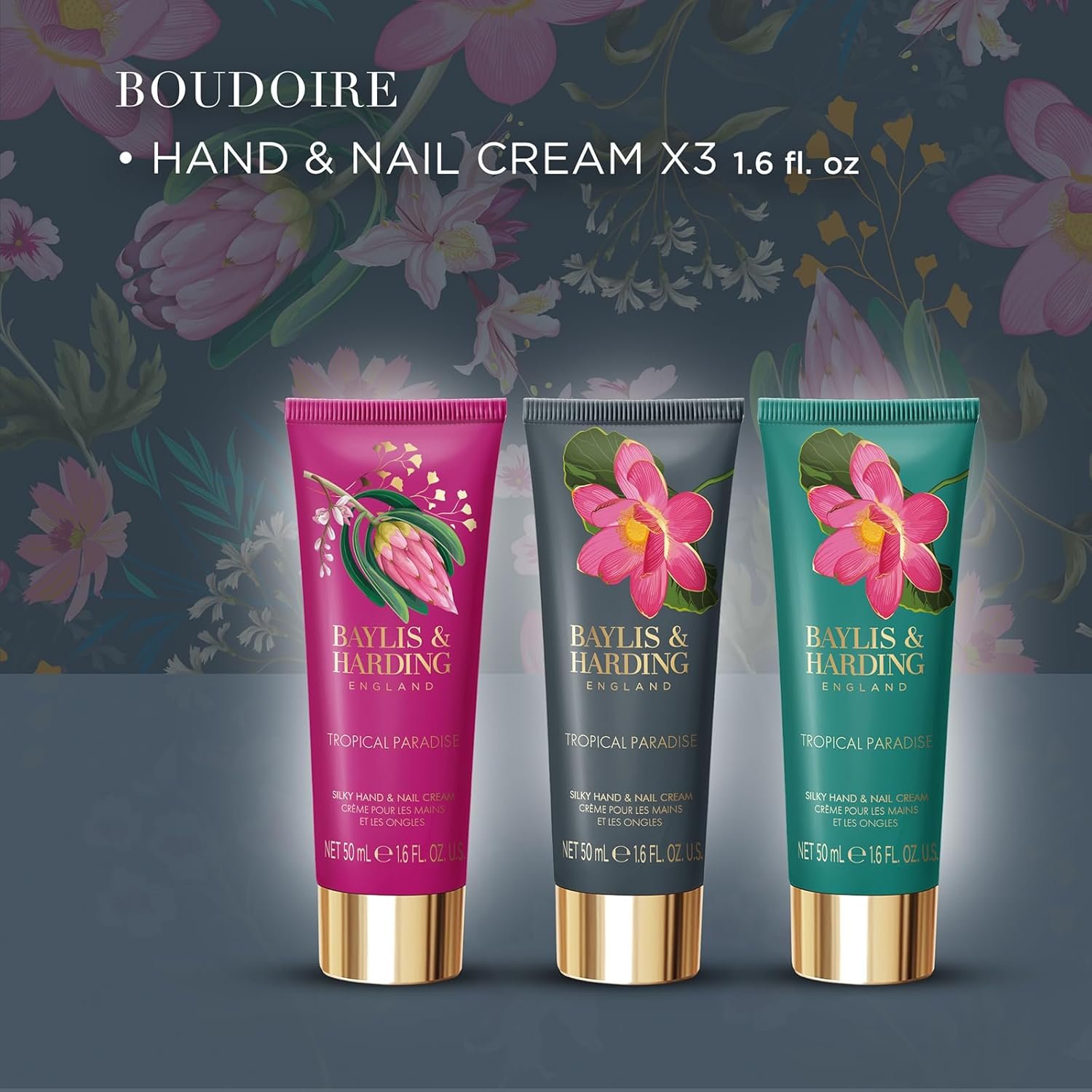 Baylis & Harding Boudoire Tropical Paradise Luxury Hand Care Gift Set For Women - Vegan Friendly - Image 3