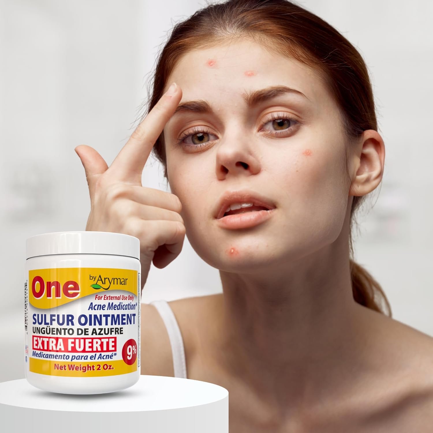 Arymar Sulfur Ointment 9% Acne Spot Formula for Face and Body: Maximum Strength Formula, Helps Dry Pimples, Blackheads, and Clogged Pores, Intensive Strength Skin manteinence Ointment, 2 oz - Image 4