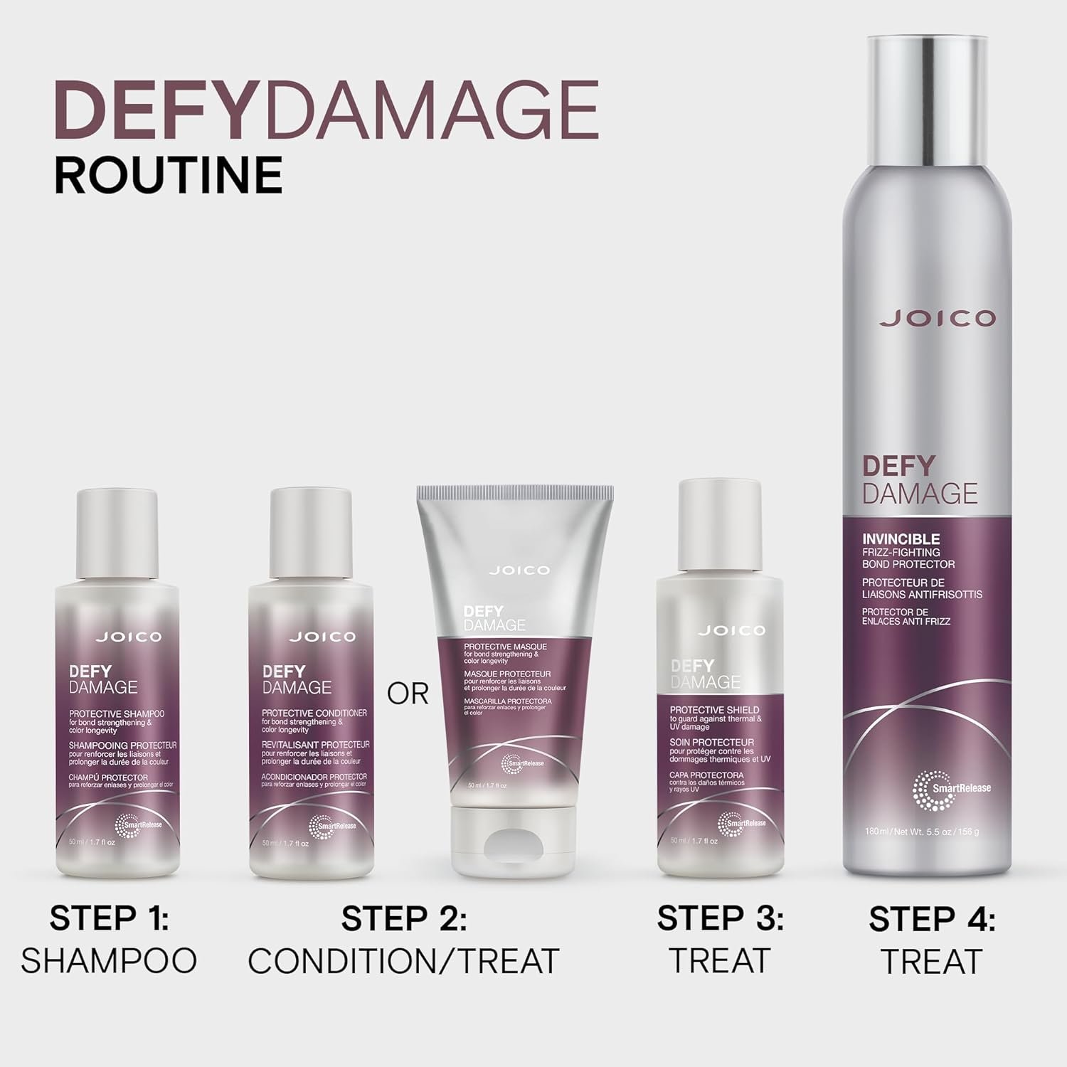 Joico Defy Damage Protective Masque | for Color-Treated Hair | Strengthen Bonds & Preserve Hair Color | with Moringa Seed Oil & Arginine - Image 6