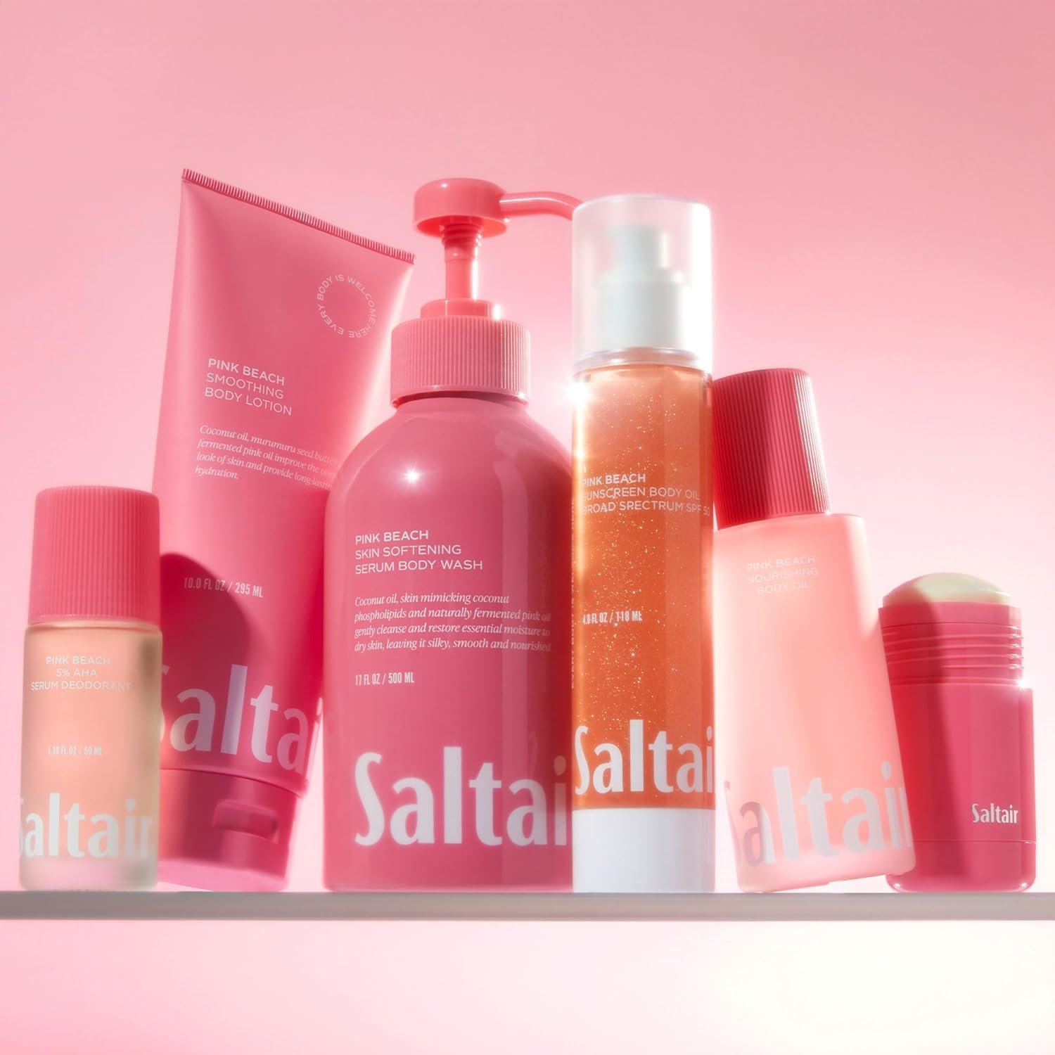 Saltair Body Oil – Silky After Shower and Bath Dry Oil for Women and Men – Non-Greasy, Well-Absorbing Moisturizer for Hydrating Dry Skin – Pink Beach Scent, 4oz - Image 3