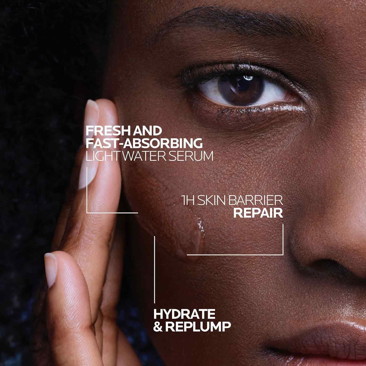 La Roche-Posay Hyalu B5 Pure Hyaluronic Acid Serum for Face, Vitamin B5 + Hyaluronic Acid + Madecassoside, Hydrating Serum Visibly Plumps Skin, Sensitive Skin Safe, Anti Aging, Oil-Free - Image 4