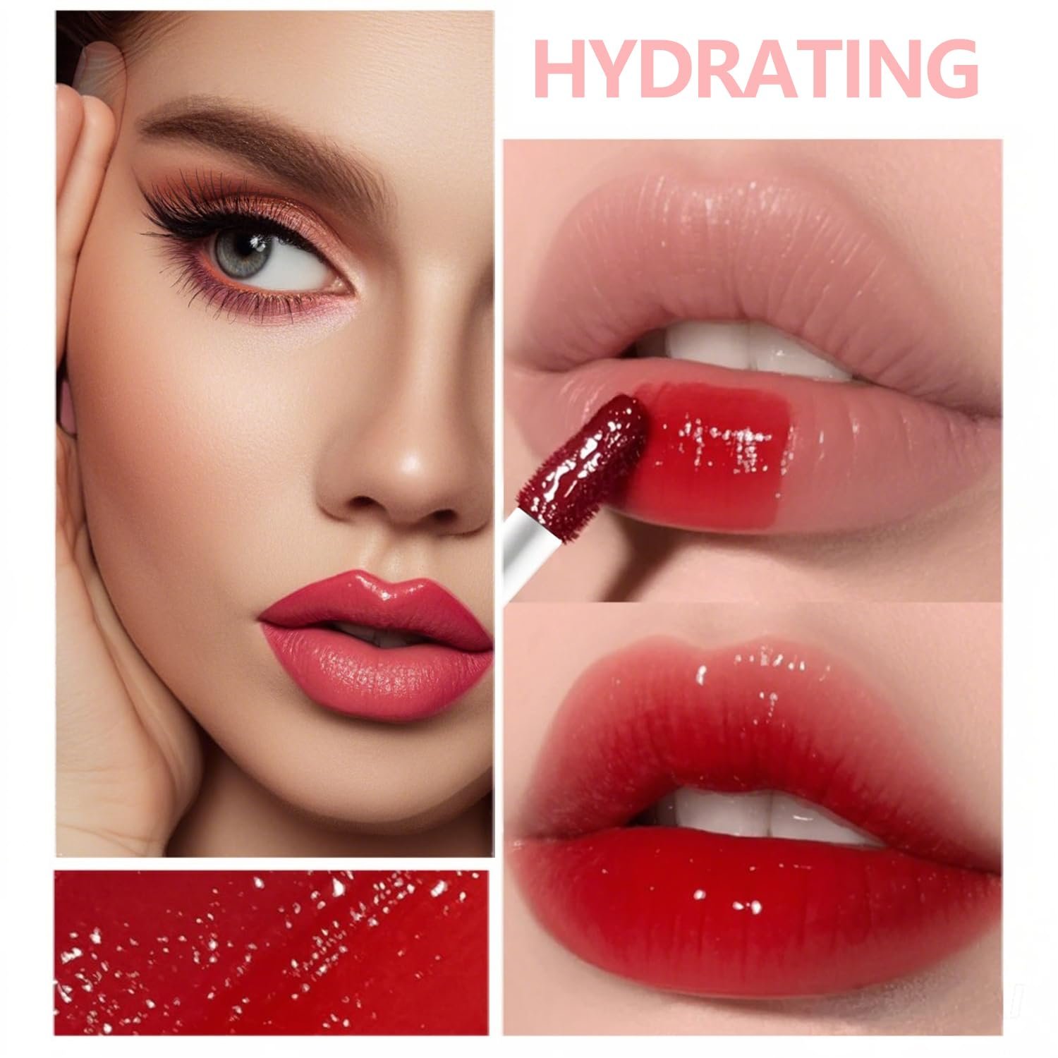Eakroo 6 Colors Lip Tint Stain Mini Liquid Lipstick, Lip Gloss for Women, Lip Oil Stain, Lip Stain Long Lasting Waterproof, Lip Makeup, Korean Makeup, Cute Stuff, Non-Stick Cup, High Pigment - Image 2