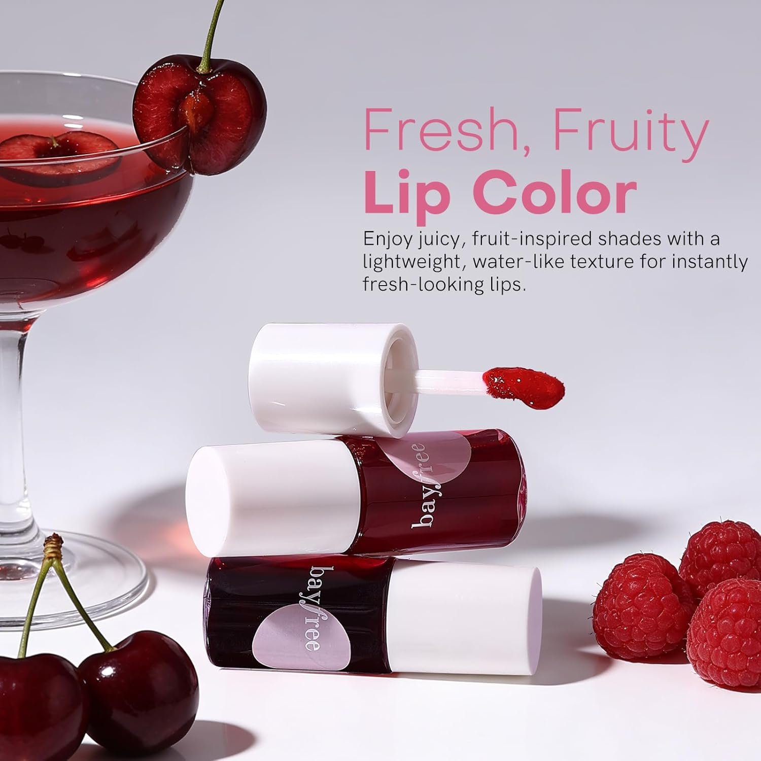 bayfree Lip Tint Stain Set, 2 PCS Korean Water Tint Lightweight Non-sticky, Waterproof Long Lasting Liquid Blush & Lip Stain, Transfer-Proof, Matte Finish Lip Color Makeup (made into jam) - Image 7