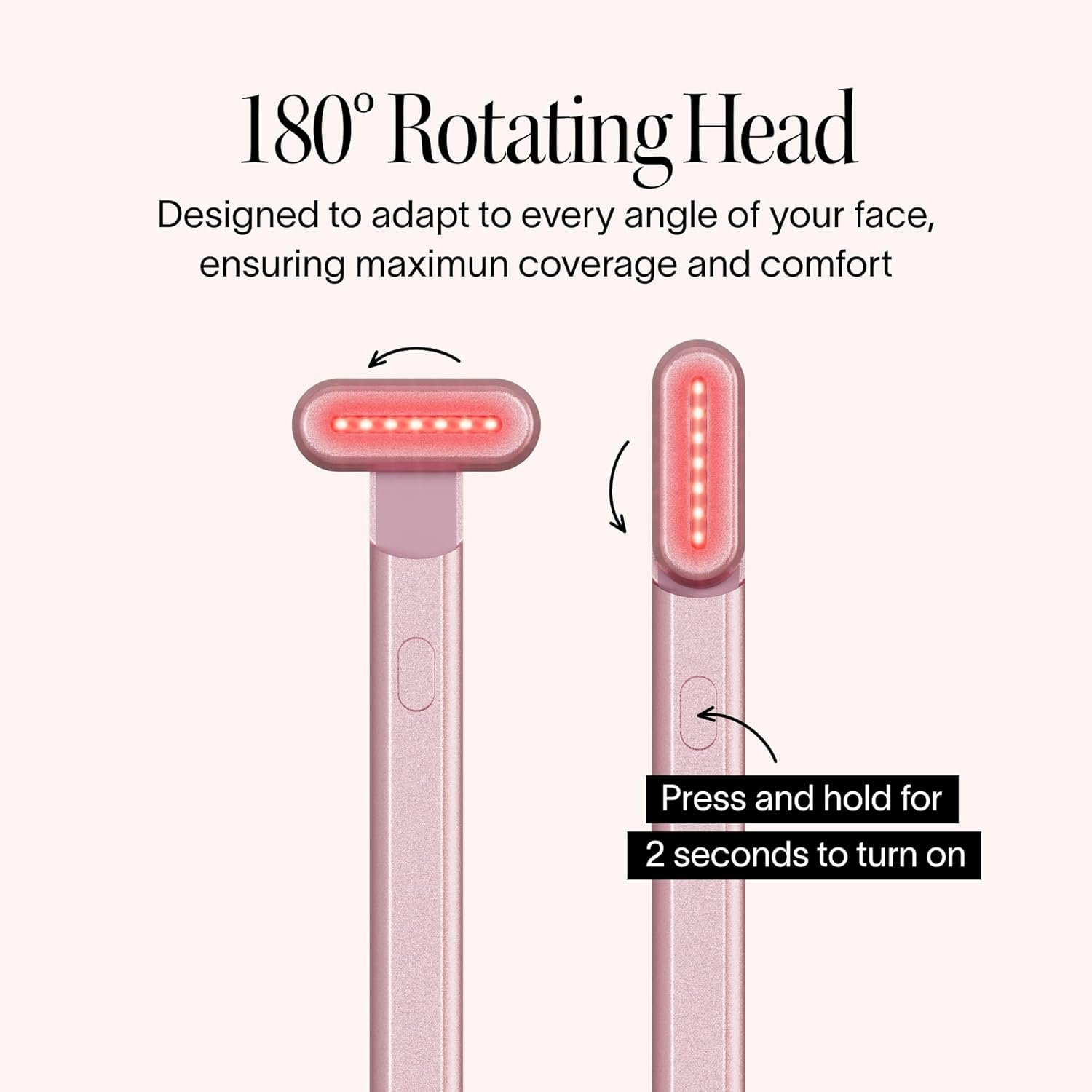 Solawave 4-in-1 Red Light Therapy Wand for Face & Neck | Beauty Device with Galvanic Current, Massager & Warmth | Anti-Aging, Wrinkle Reduction, Skin Tightening, Depuffing & Rejuvenation (Rose Gold) - Image 7