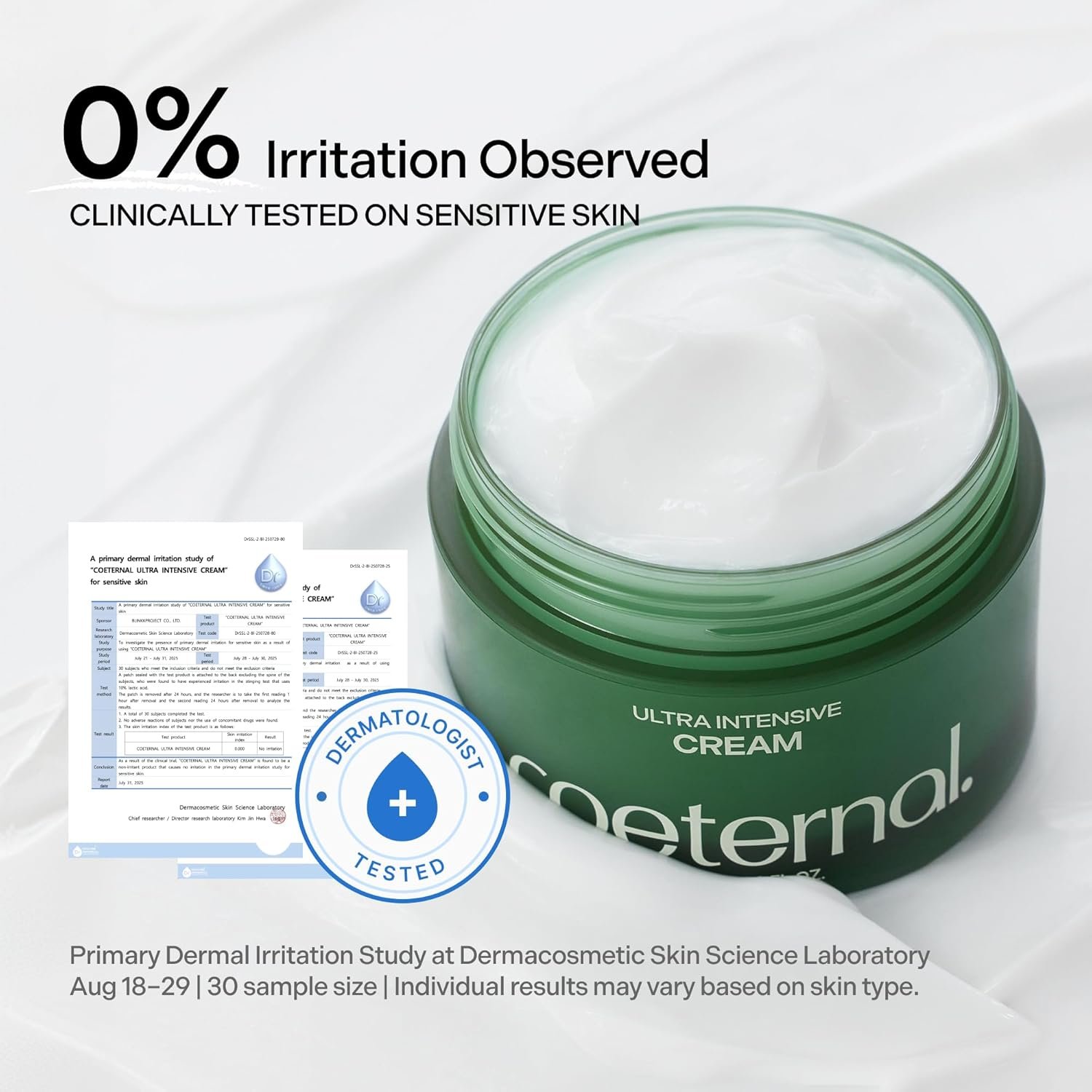 Ultra Intensive Cream, Hydrating Korean Face Moisturizer with Niacinamide, Arginine & Algae11 Extracts, Non-greasy Barrier Cream for Dry, Oily or Sensitive Skin, 50ml / 1.69 fl.oz. - Image 5