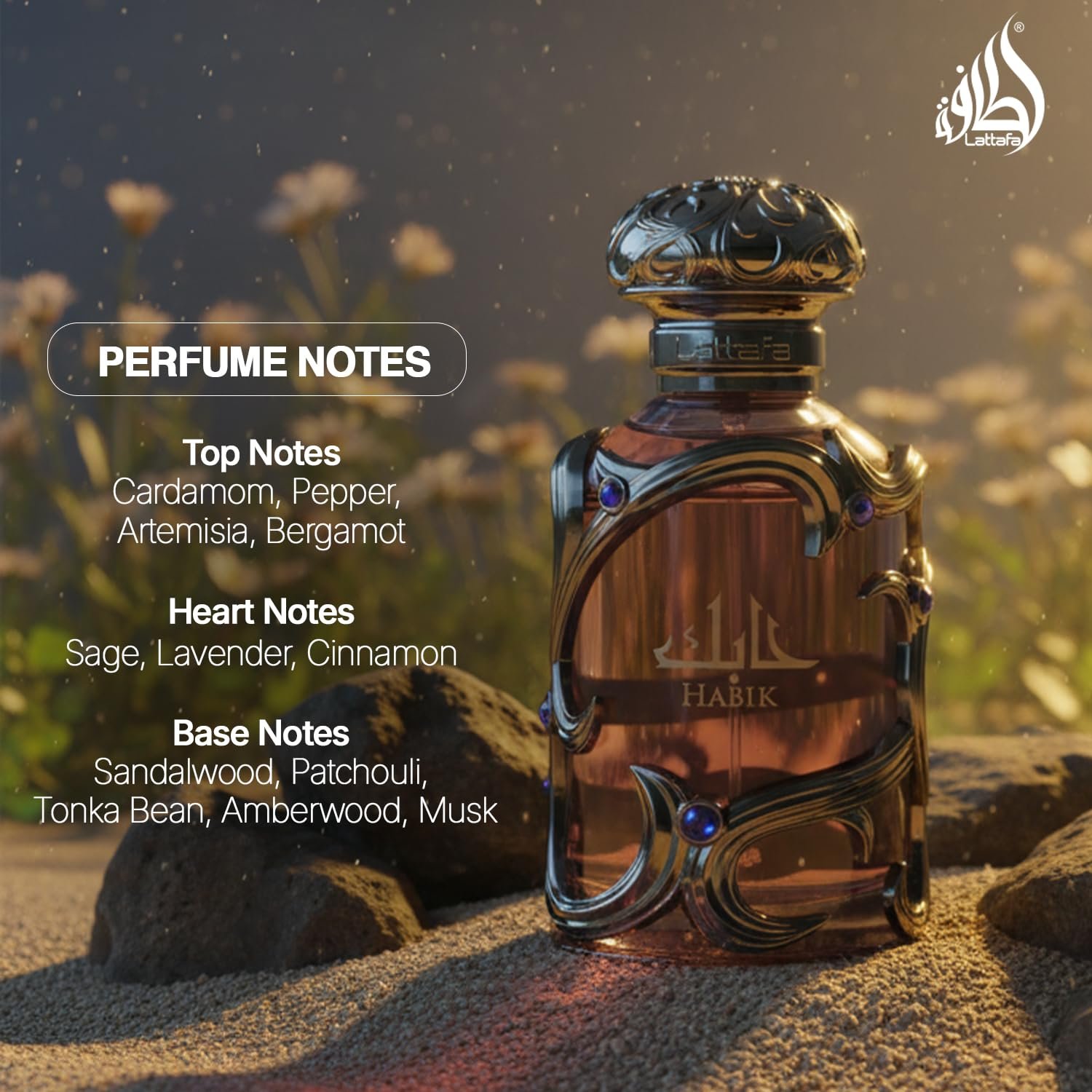 Lattafa Habik – Spicy, Aromatic, Woody, Musky – Eau de Parfum Spray Long-Lasting Fragrance for Men, 3.4 Ounce / 100 ml - Image 4