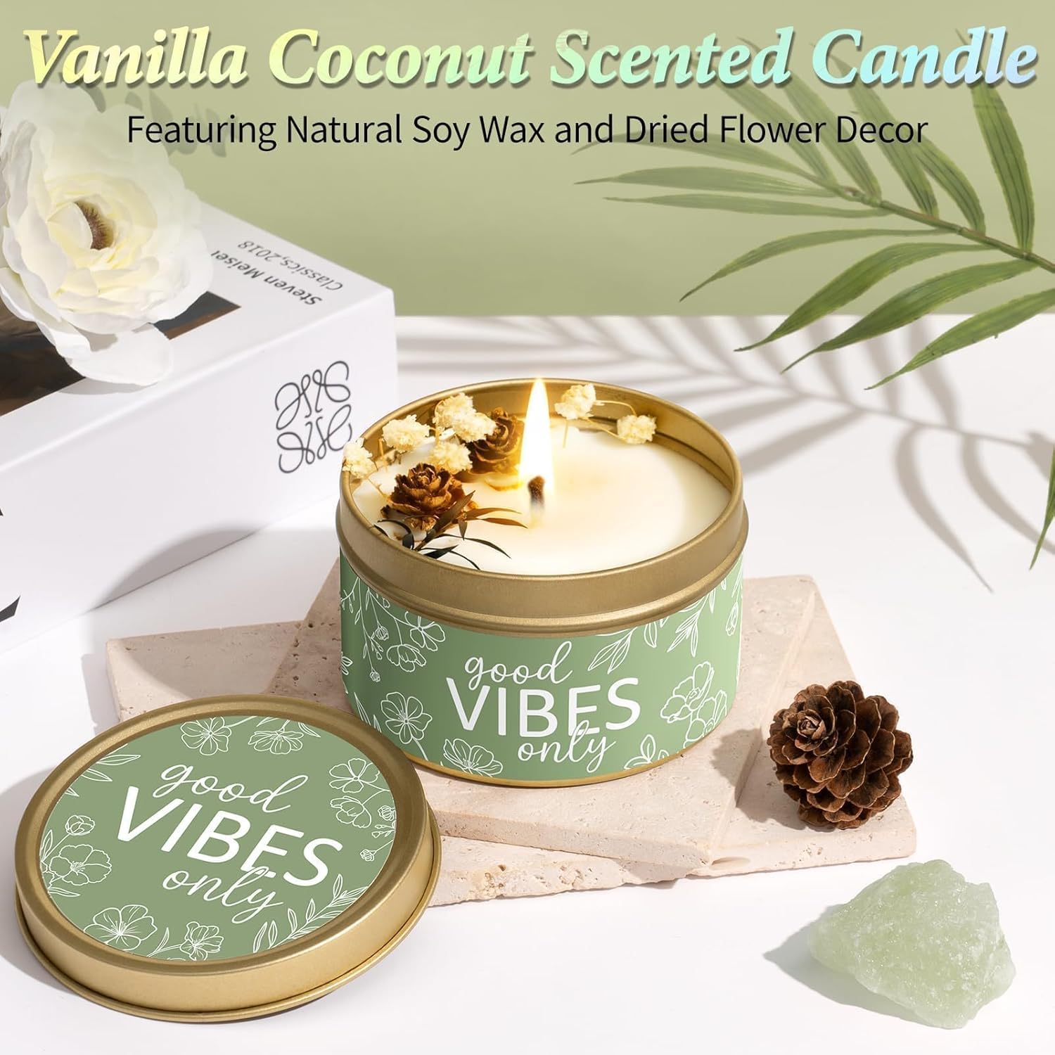 Spa Gifts for Women Bath Gift Set, Vanilla Coconut Spa Gift Baskets Home Bath Set Self Care Kit Care Package Thank You Birthday Mothers Day Easter Gifts for Women Mom Her Friends Sister Teen Girl Wife - Image 4