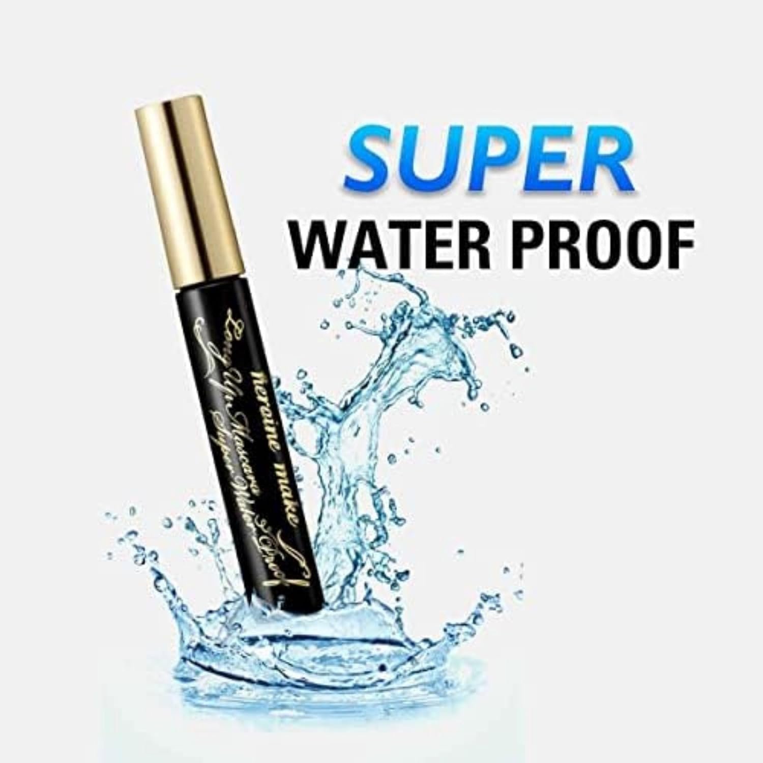 Heroine Make by KissMe Waterproof Mascara Black | Volumizing, Lengthening & Smudge-Proof Formula | Waterproof Mascara for Long-Lasting Curl & Volume | Made in Japan - Image 2