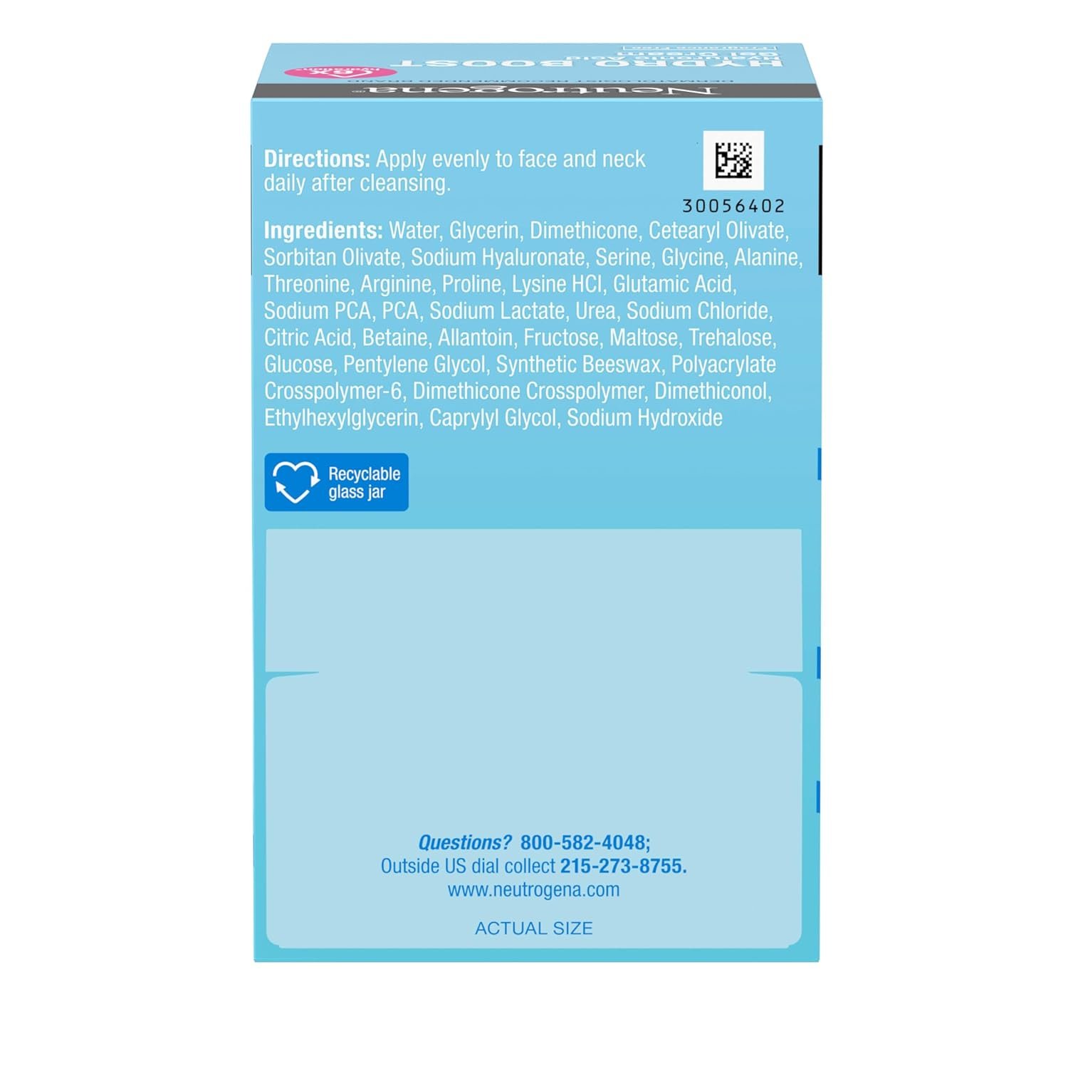 Neutrogena Hydro Boost Gel Cream, 48 Hr Hydration for Normal/Dry Skin, Fragrance Free, Face Moisturizer with Hyaluronic Acid, 1.7 oz. & Trial Size Hydro Boost Hydrating Gel Cleanser, 0.5 fl oz - Image 9