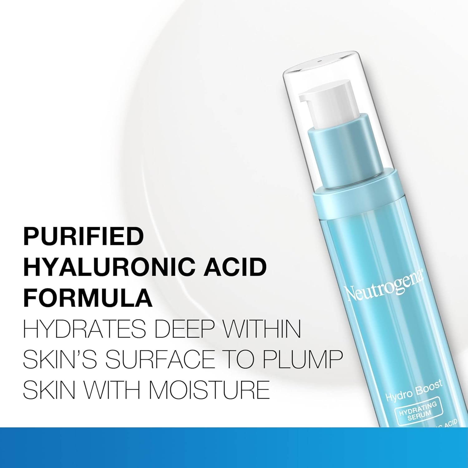 Neutrogena Hydro Boost Hydrating Hyaluronic Acid Face & Neck Serum, Fast-Absorbing Daily Facial Moisturizer with Purified Hyaluronic Acid for Hydrated Skin, Oil-Free & Non-Comedogenic, 1 fl. oz - Image 4