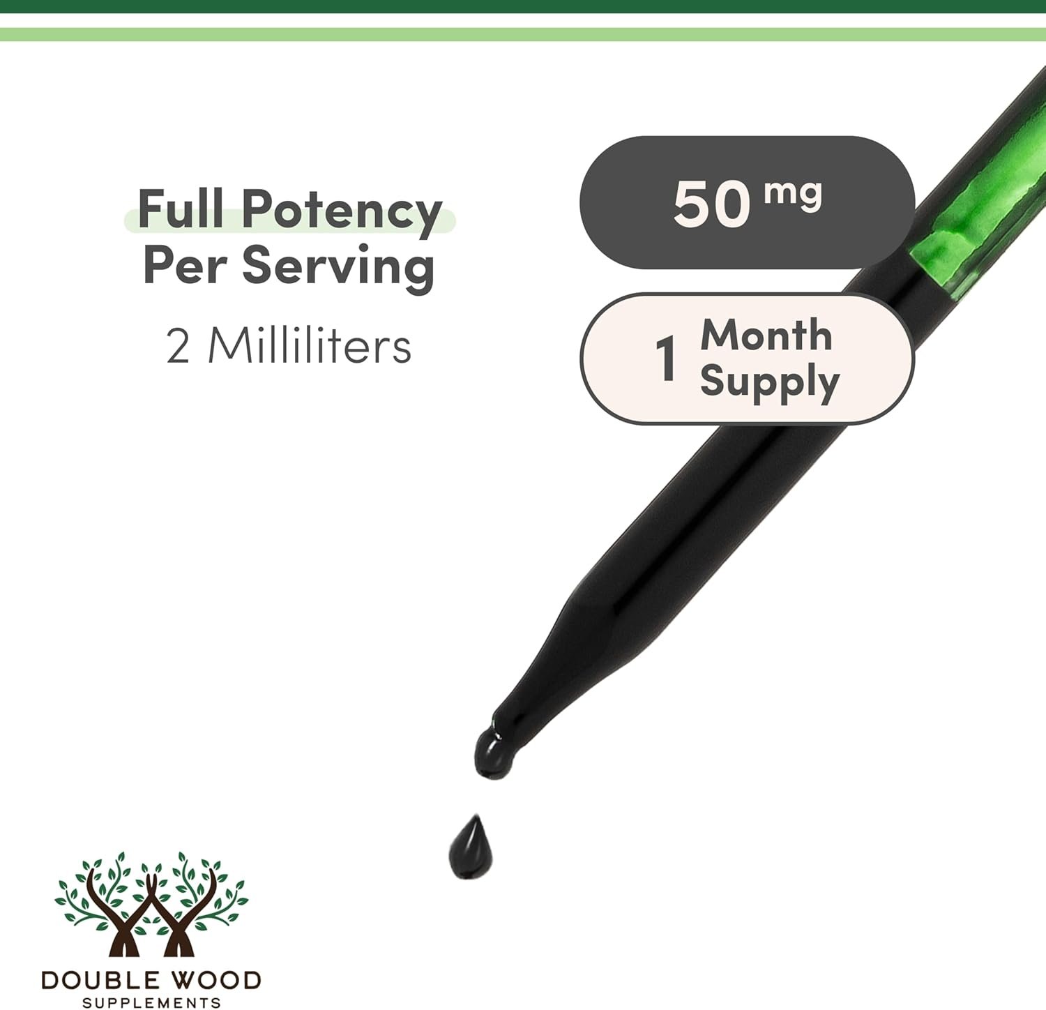 Chlorophyll Liquid Drops - for Digestion, Gut Health, Energy and Detox - Vegan Safe (Rich, Full Texture and Taste, Not Watered Down), 2oz Peppermint Flavored, by Double Wood - Image 6
