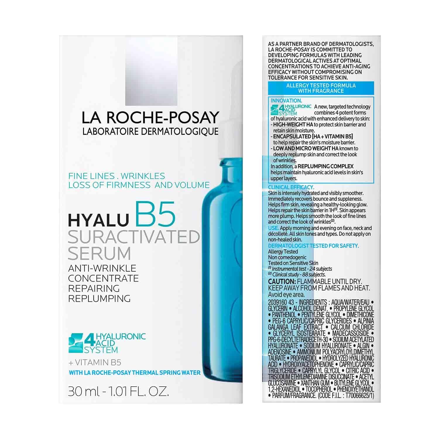 La Roche-Posay Hyalu B5 Pure Hyaluronic Acid Serum for Face, Vitamin B5 + Hyaluronic Acid + Madecassoside, Hydrating Serum Visibly Plumps Skin, Sensitive Skin Safe, Anti Aging, Oil-Free - Image 11