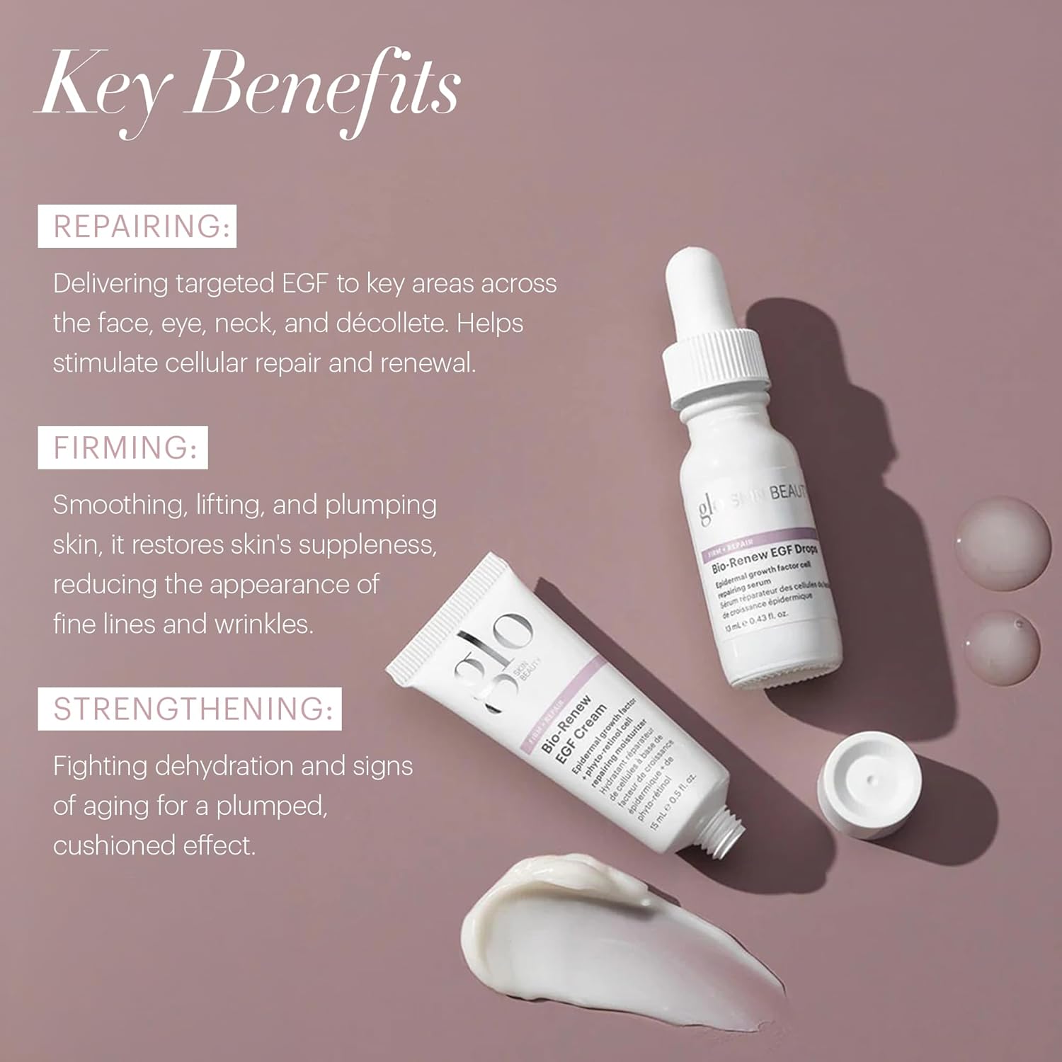 Glo Skin Beauty Bio-Renew EGF Discovery Set ($196 Value) – Travel Size Anti-Aging Skincare Kit for Hydration, Smoothing & Skin Renewal - Image 7