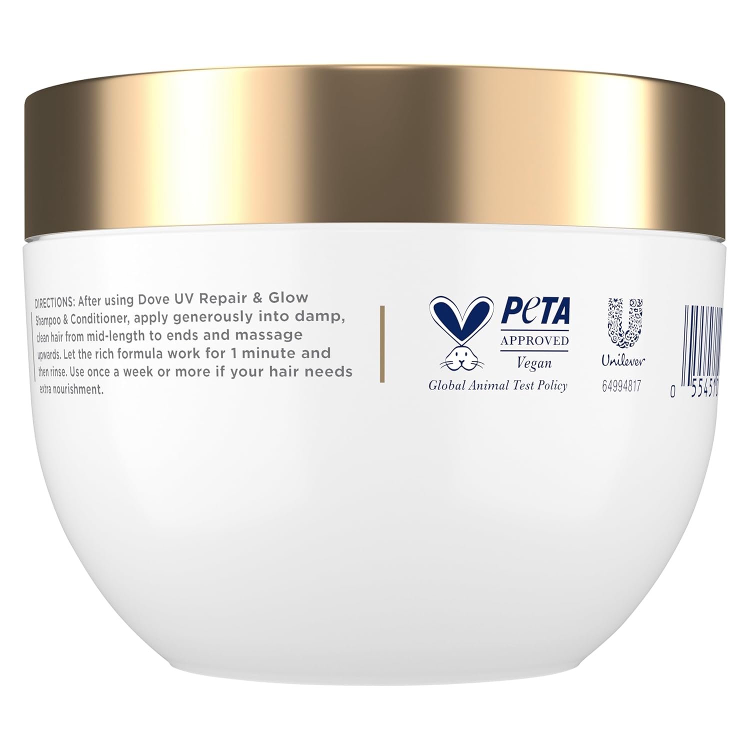 Dove Radical Recovery 10-in-1 Hair Mask 1ct UV Repair & Glow Deep recovery from 99% of UV hair damage with Melting Lumi-Beads 9.2 oz - Image 2
