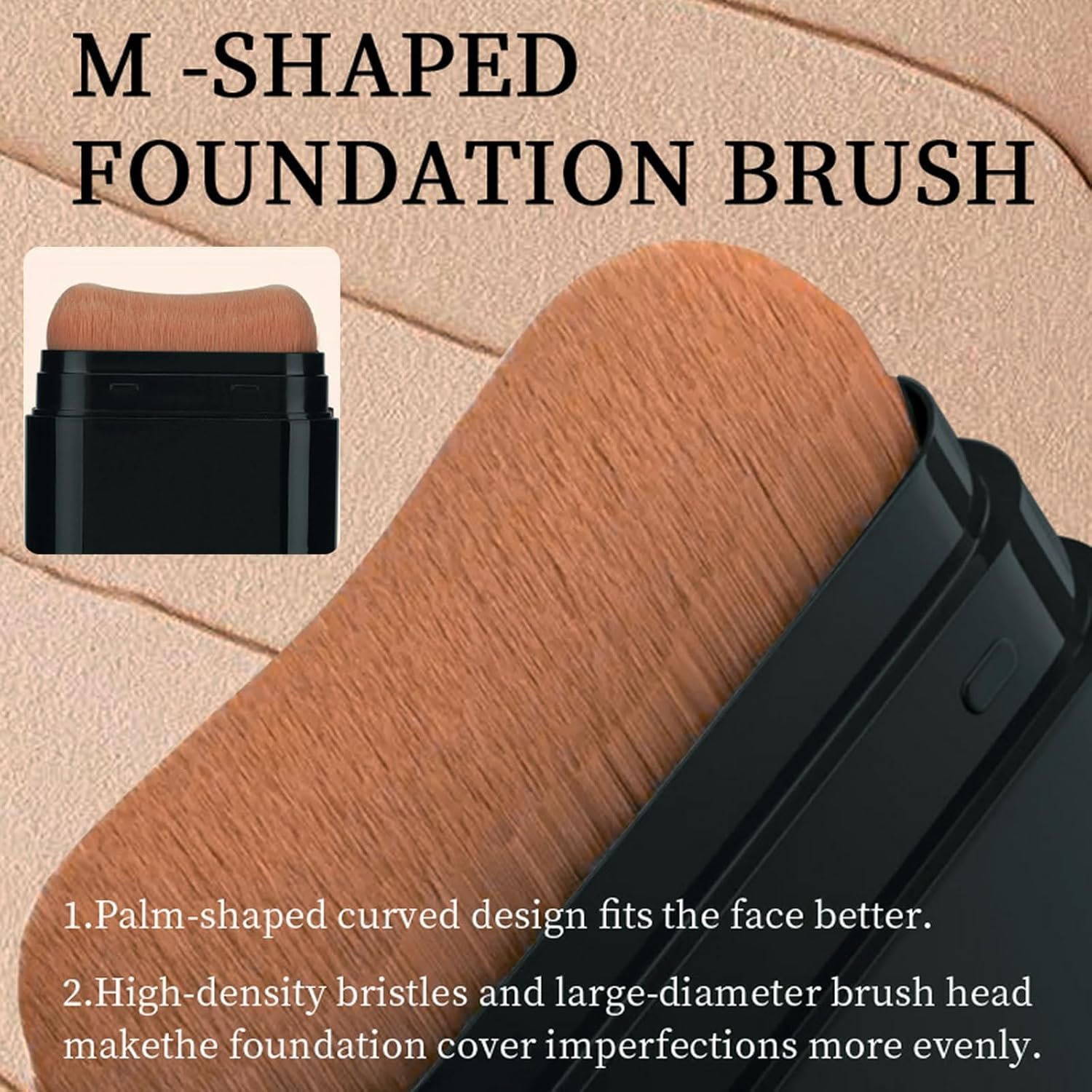Foundation Stick, 2 in 1 Dual-Ended Long-Lasting Concealer Korean Foundation Contour Stick, Waterproof Contouring foundation with Brush, Full Coverage Matte Finish for Face Makeup(02#NATURAL) - Image 5