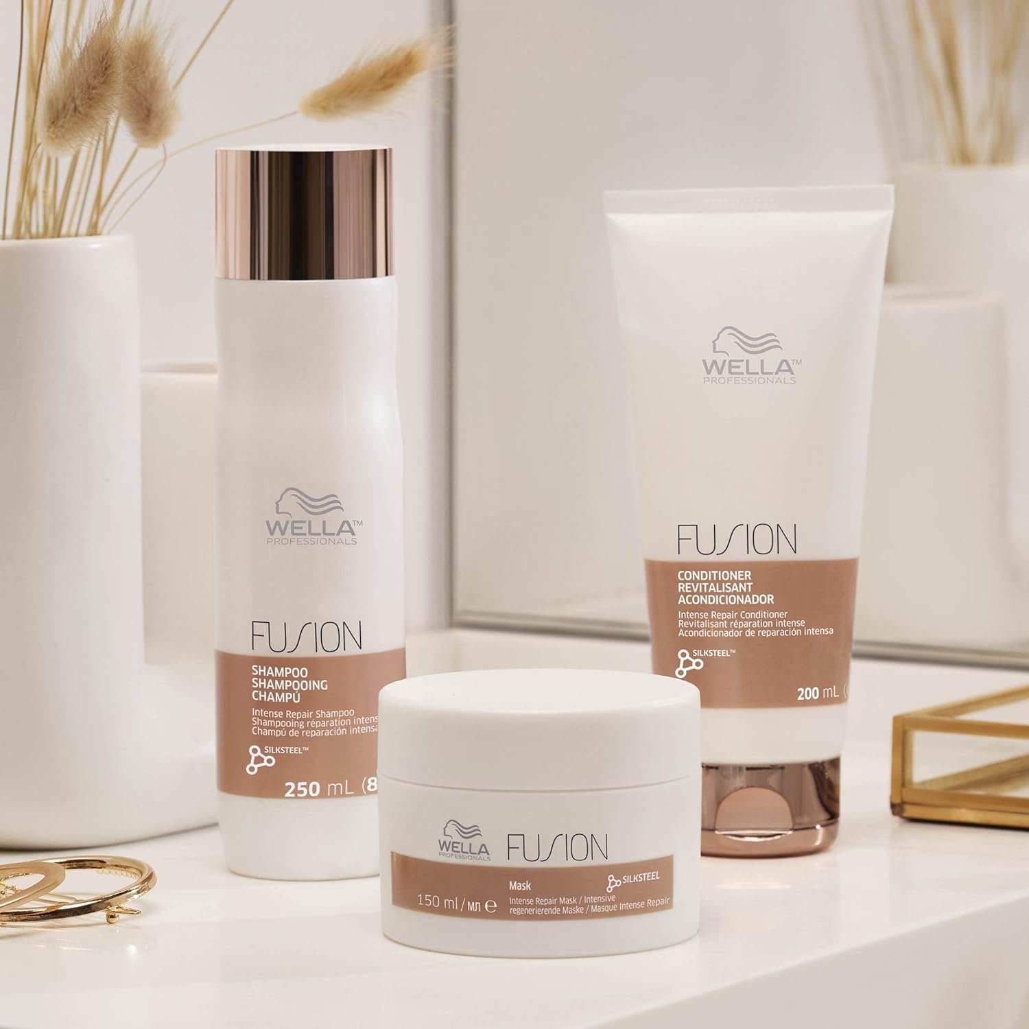 WELLA PROFESSIONALS Fusion Intense Repair Hair Mask for Damaged Hair, Treatment for Hair Repair & Hair Breakage - Image 11